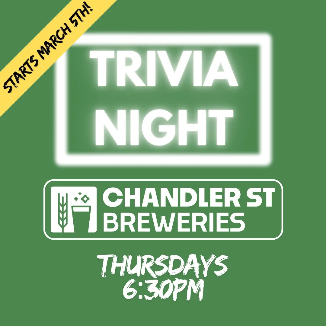 We are one week away from our first game @chandlerstreetbreweries and couldn't be more excited!

Grab a friend and join us at 6:30!