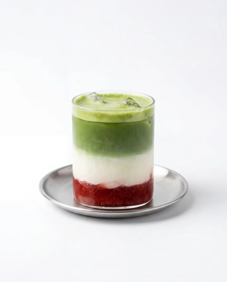 Strawberry Matcha Latte