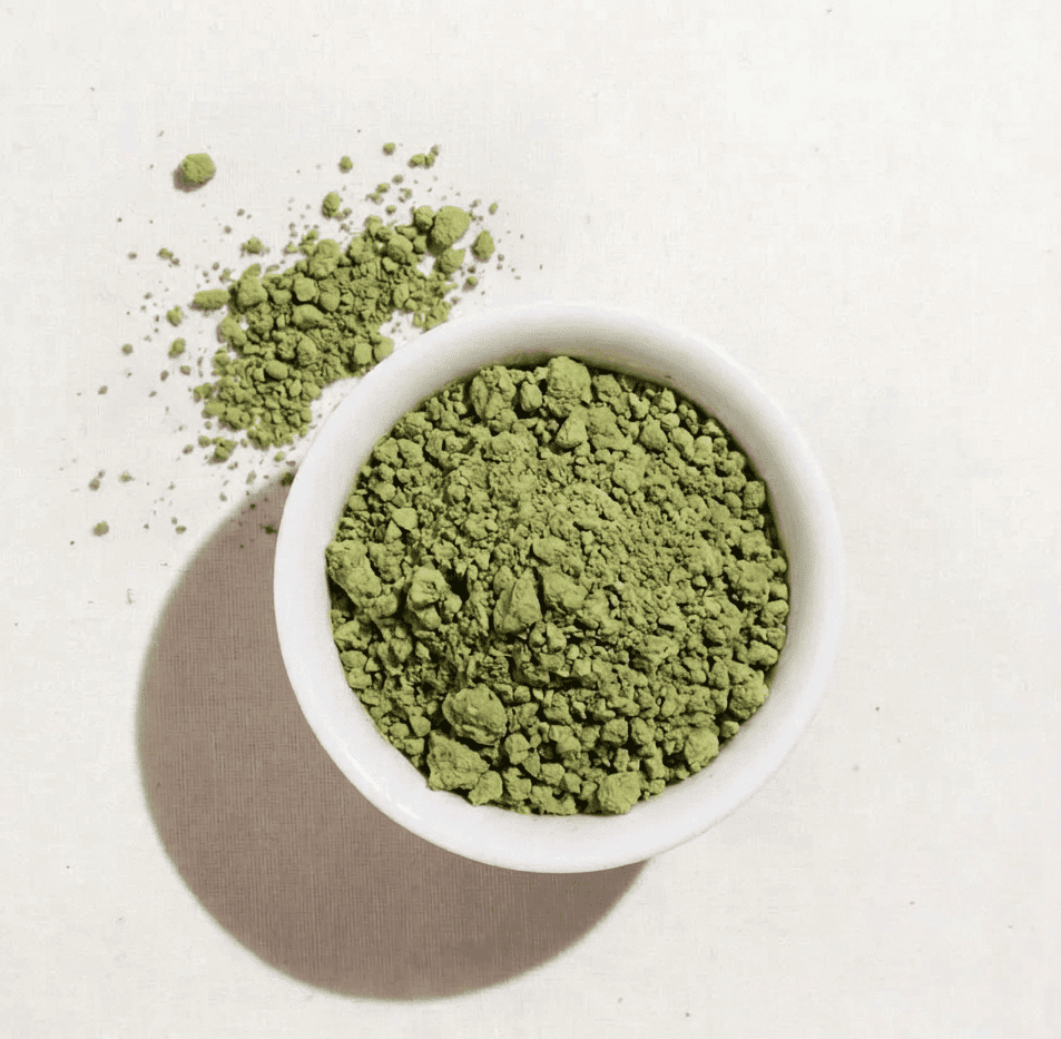 genmaicha powder in small plate.png