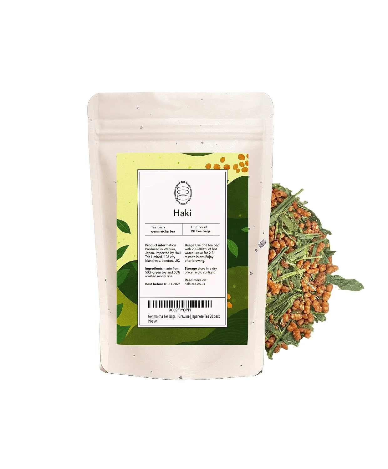 Genmaicha Tea Bags 20 pack