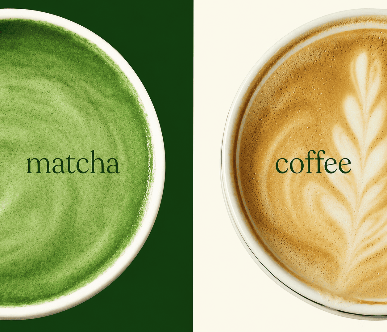 Choosing between matcha and coffee: the real deal