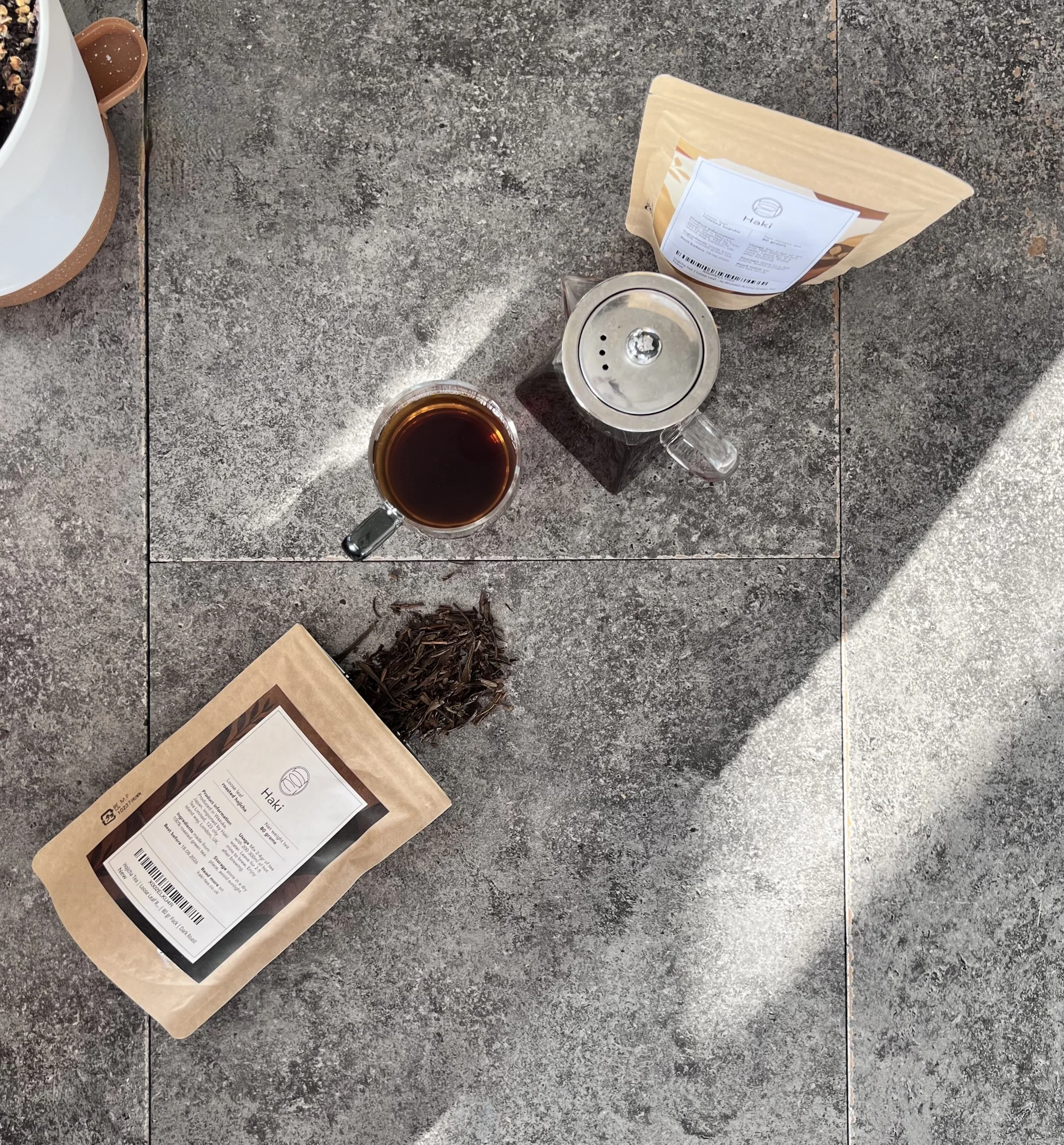 Hojicha Teas on table.jpeg