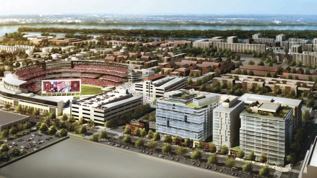 Ballpark Square building with design/build of audiovisual (AV), security, and telecom systems.