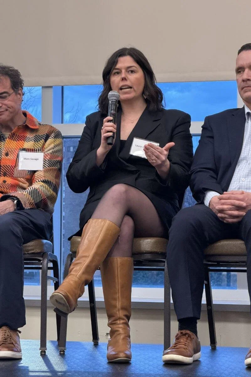 Laura Seelinger speaks to entrepreneurship students at BGSU in March 2026