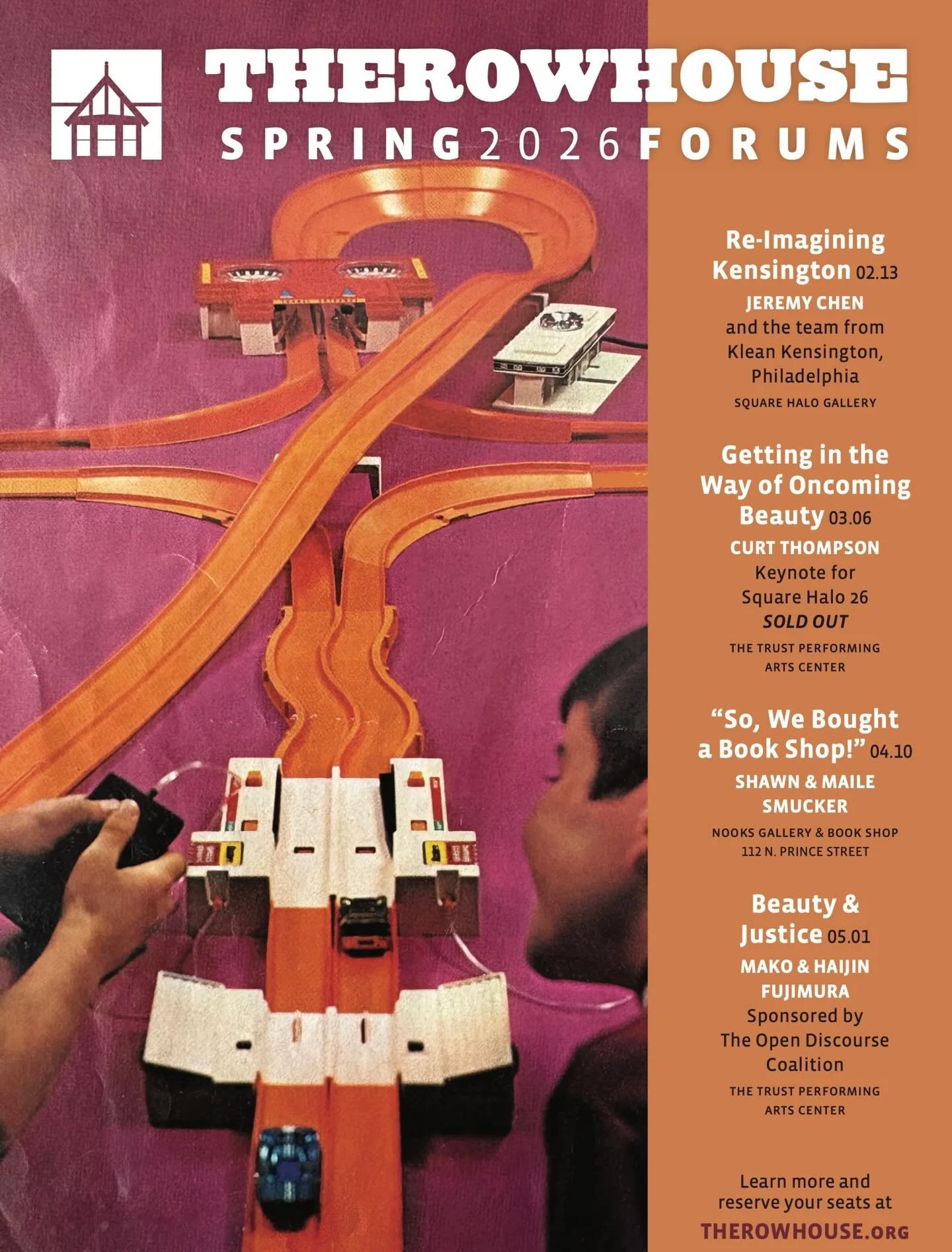 Just thought yu'inz should know we're gunning our engines for a few Spring Forums. 

ZOOM IN (or UP, as the case may be)!

#therowhouseforum #iheartlancity #faithandculture #hotwheelsphotography 
 
Graphic Design: @nedbustard 
Fever Visions: Tom B.