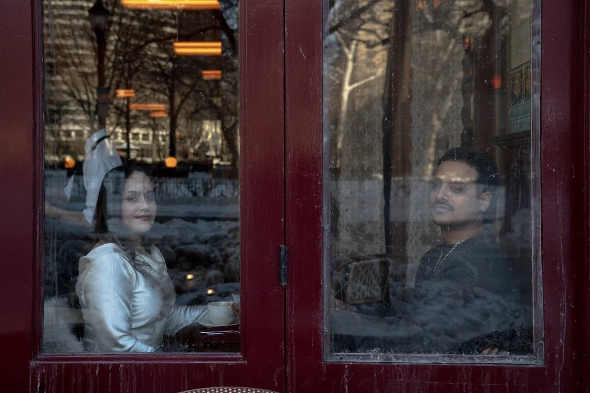 Last weekend I had the best session with this stunning couple ✨ 

They came with a vision &mdash; chic, city, effortless &mdash; and trusted me to bring it to life. And when couples trust the process? Magic happens.

#engagementphotos #phillyphotogra