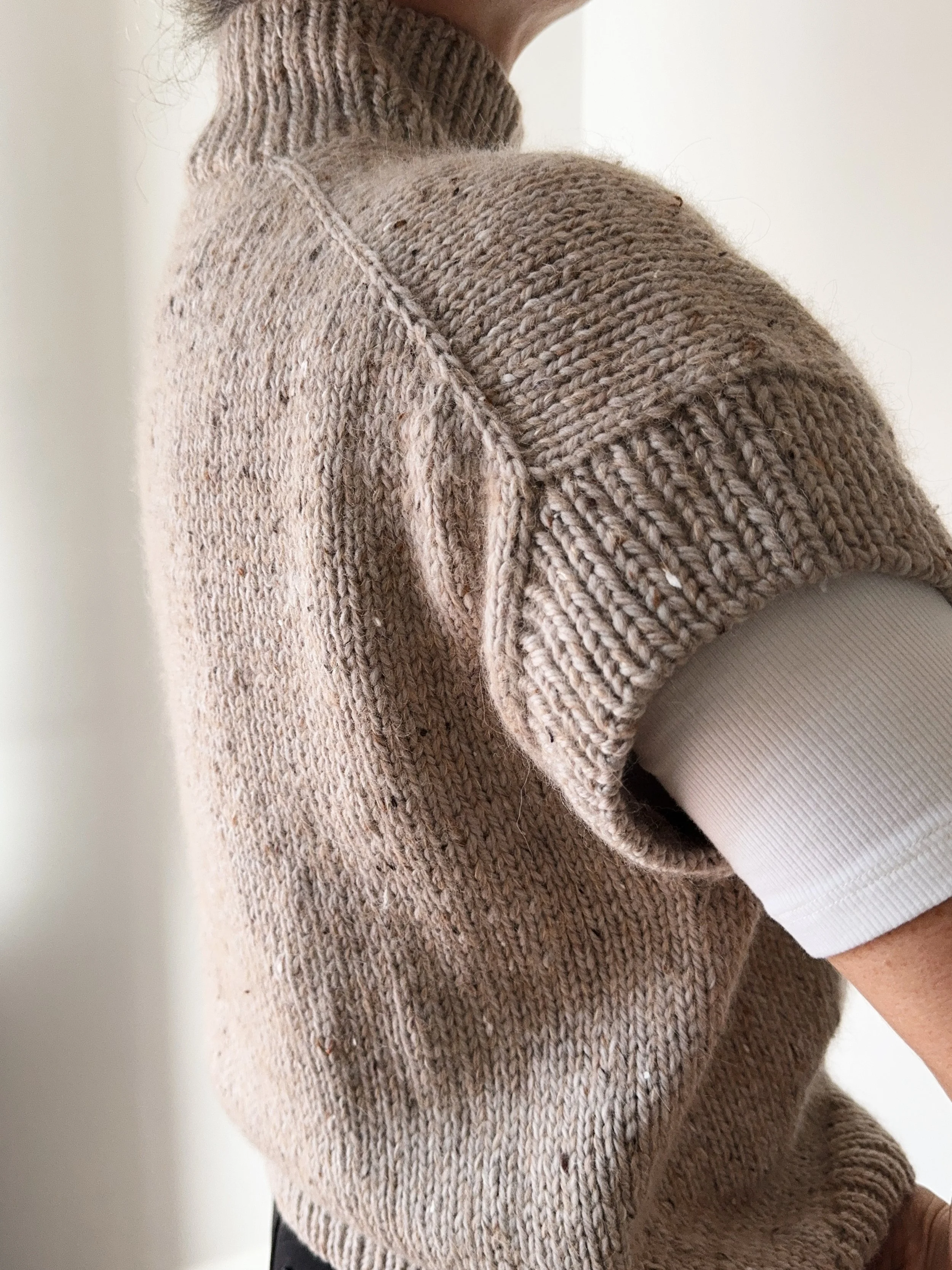 [送料込] noise pattern over KNIT INSTANT DOWNLOAD PDF Knitting Pattern for Women's Sweater