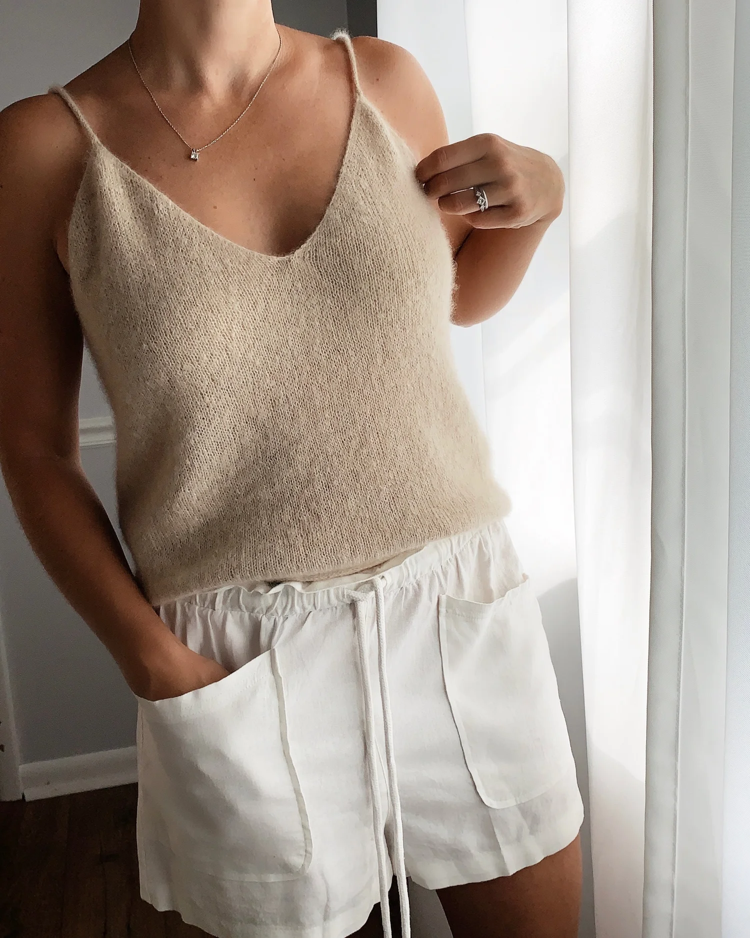 【値下げ中】SHISHIKUI | CAMI KNIT / CAMEL KNIT CAMI / P.PINK – SHISHIKUI