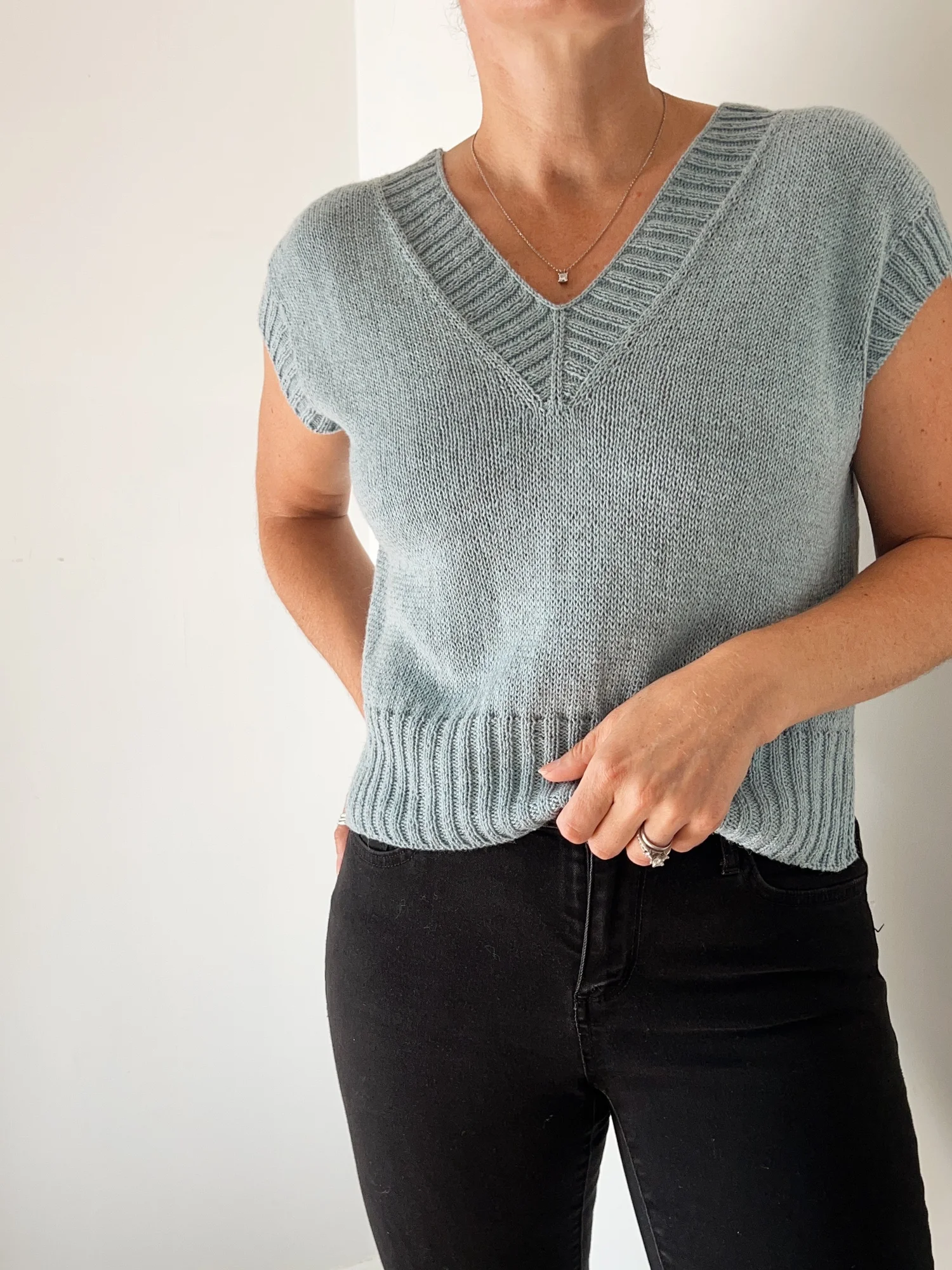 トップス GroundY PAPER YARN V NECK KNIT il_1080xN.6565614988_9bbh.jpg
