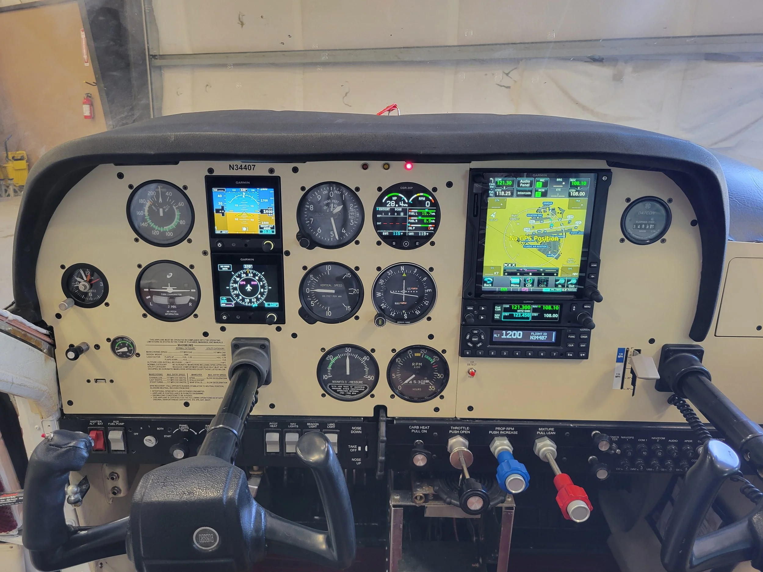 Cessna 177B new instrument panel