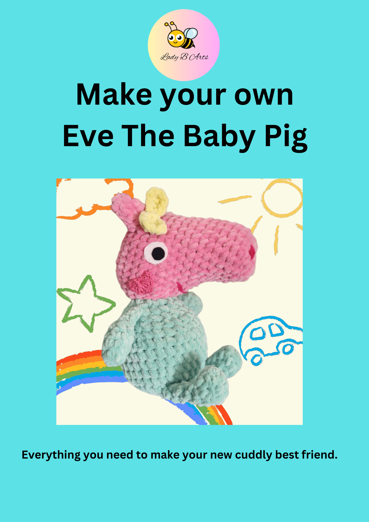'Make Your Own Eve the Baby Pig' DIY Kit