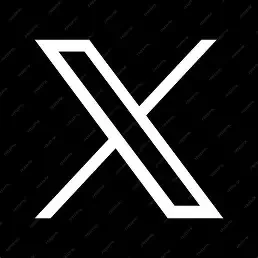 Stylized white letter 'X' on a black background.