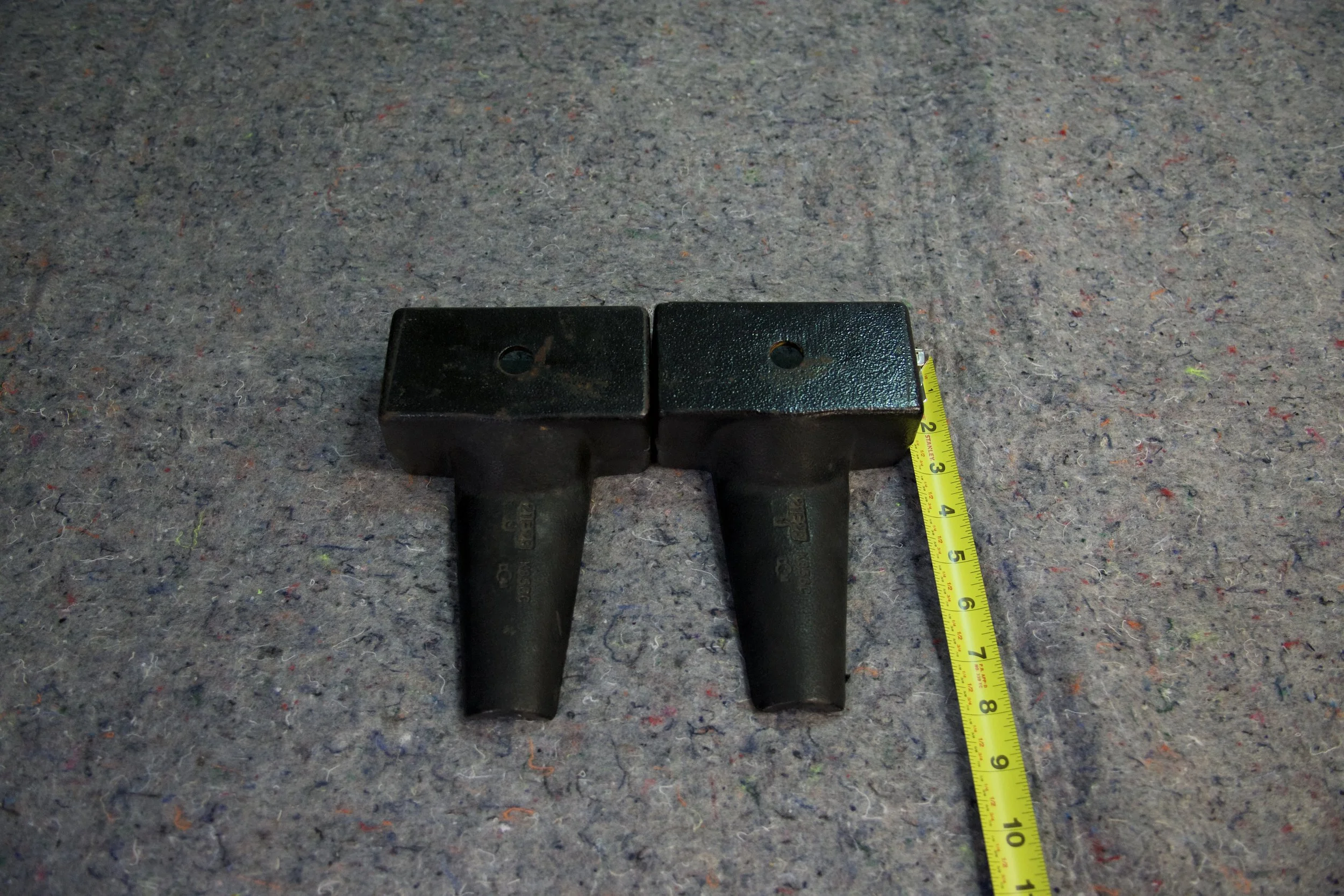 2022 Ford F-350 OEM rear 2-inch lift blocks – take-off suspension parts