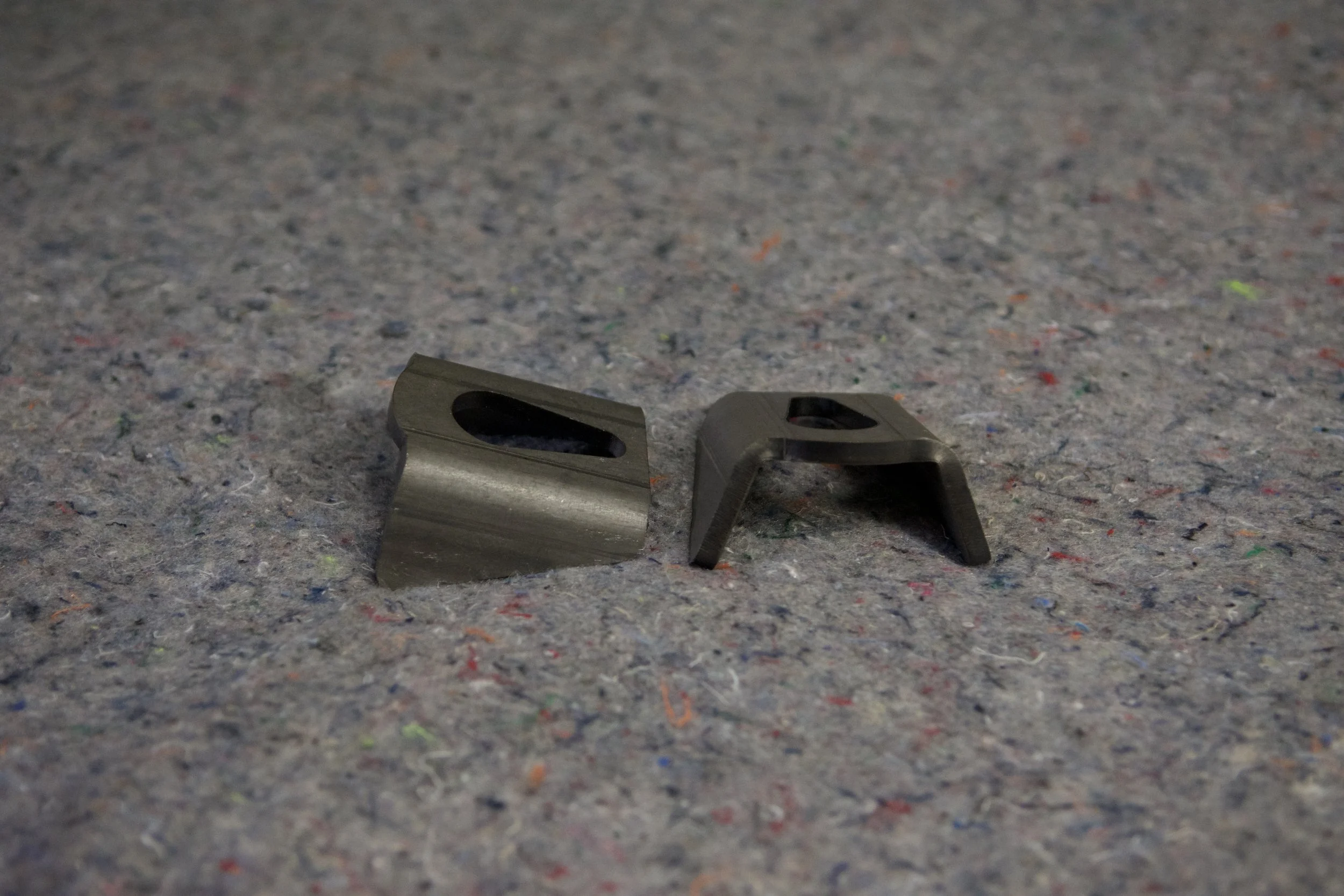 Heavy-duty weld-on ratchet strap tie down brackets (pair). CAD-built, 1/4" steel, CNC bent. Perfect for trailers, bumpers, frames & flatbeds.