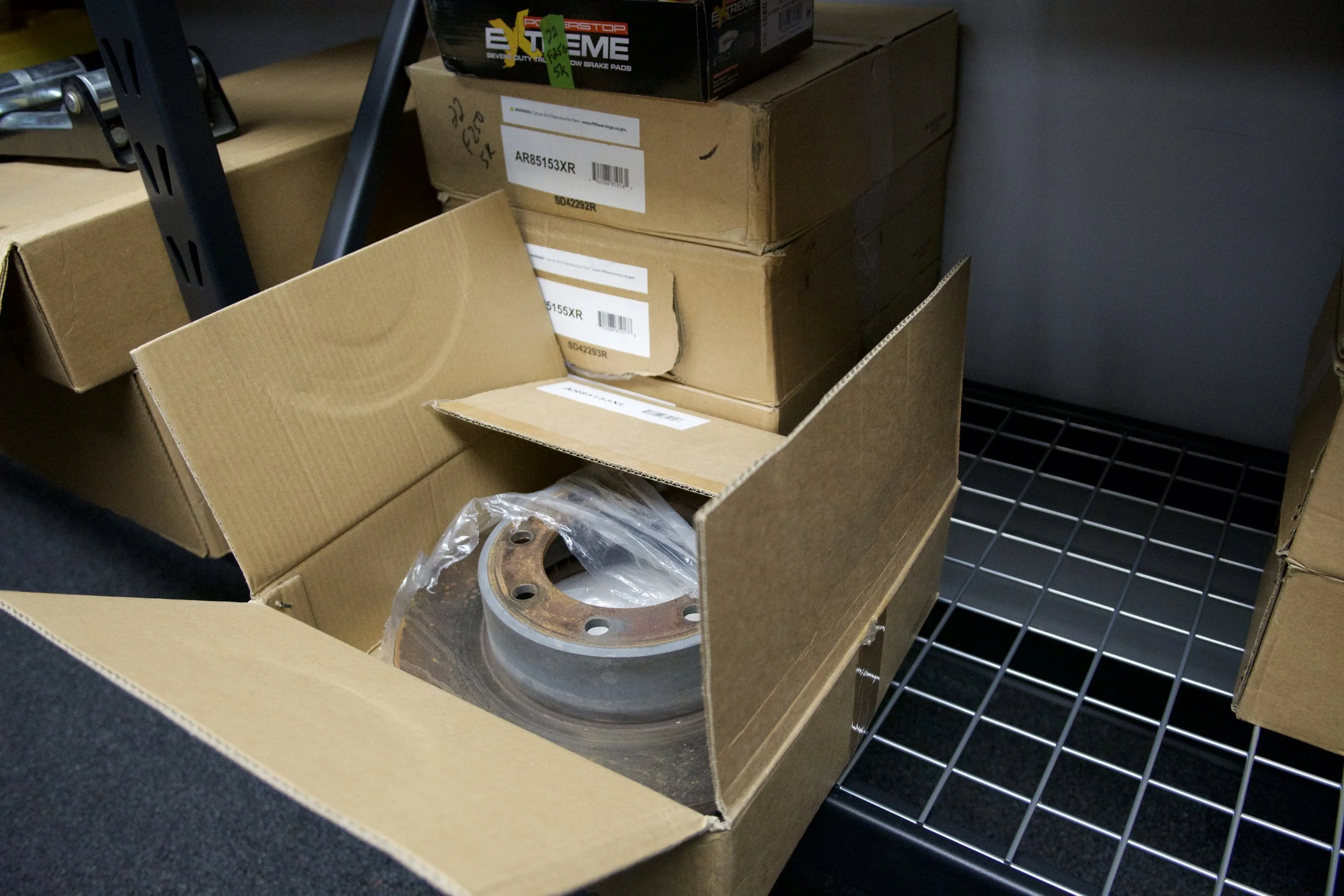 2022 Ford F250 OEM front and rear brake rotors with pads, lightly used 5k miles
