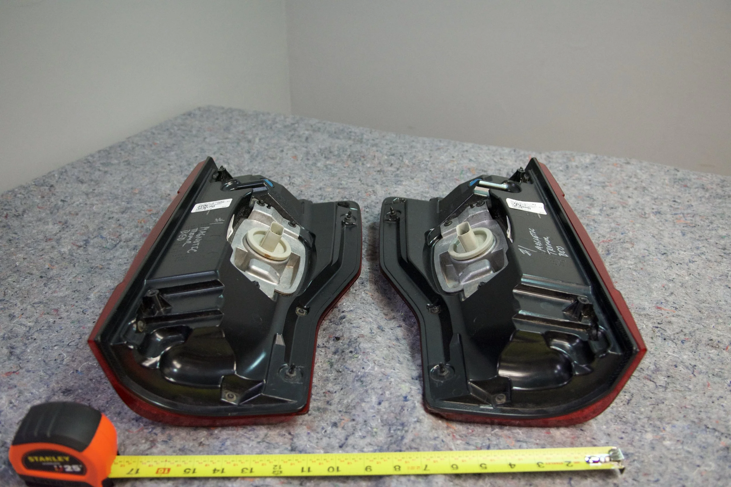 OEM LED Tail Lights with integrated BLIS sensors for Ford vehicles, excellent condition take-offs.