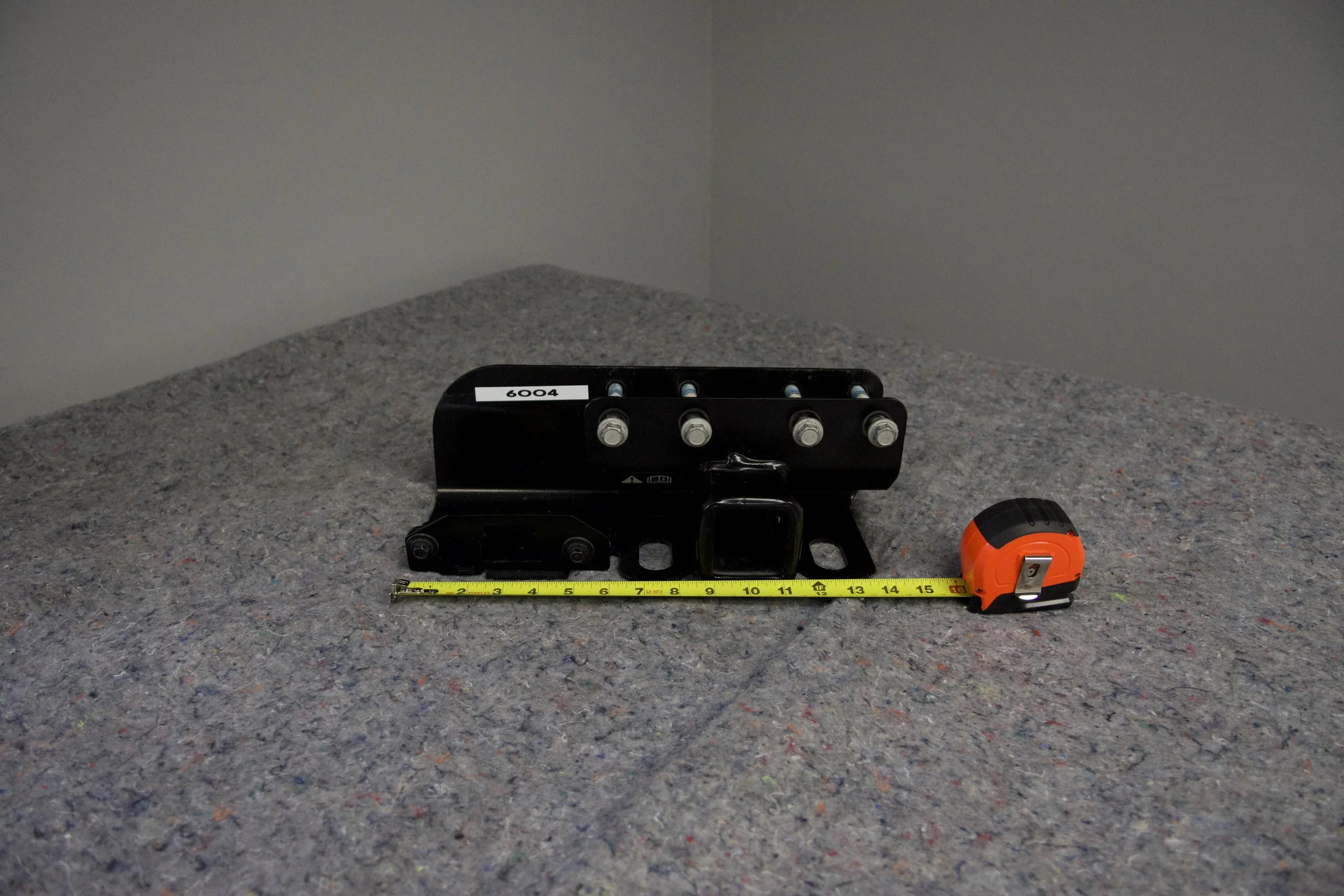 Matte black 2-inch hitch receiver for 2021–2025 Bronco — take-off in excellent condition