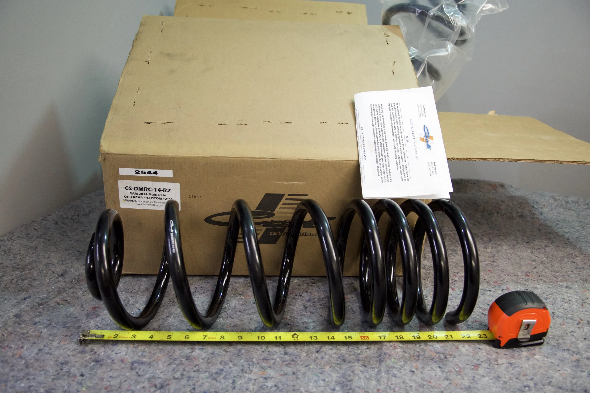 Dodge Ram 2014 Multi Rate Rear Coils PN #CS-DMRC-14-R2 – Suspension Upgrade