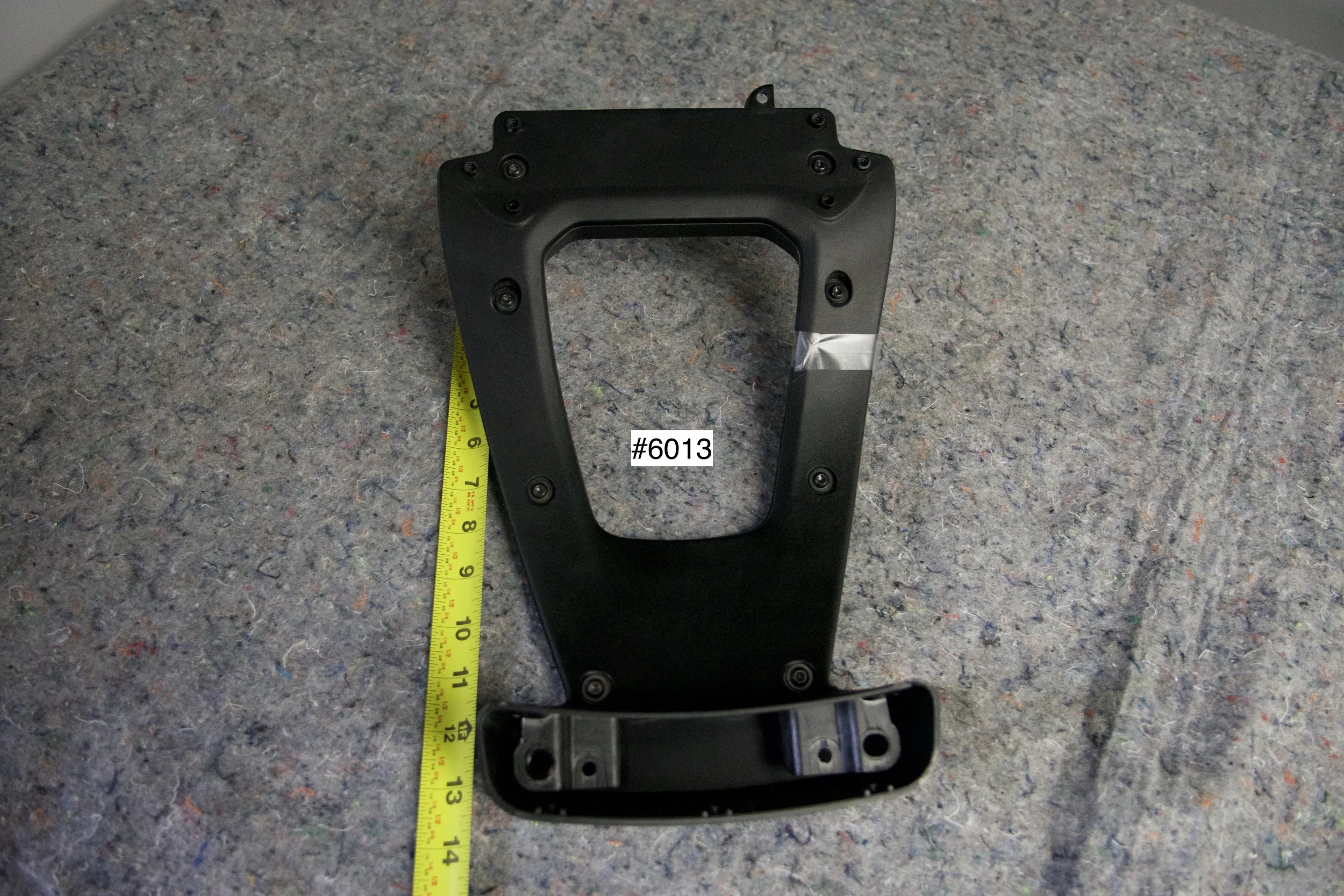 OEM Ford Bronco 6G third brake light housing front and rear view