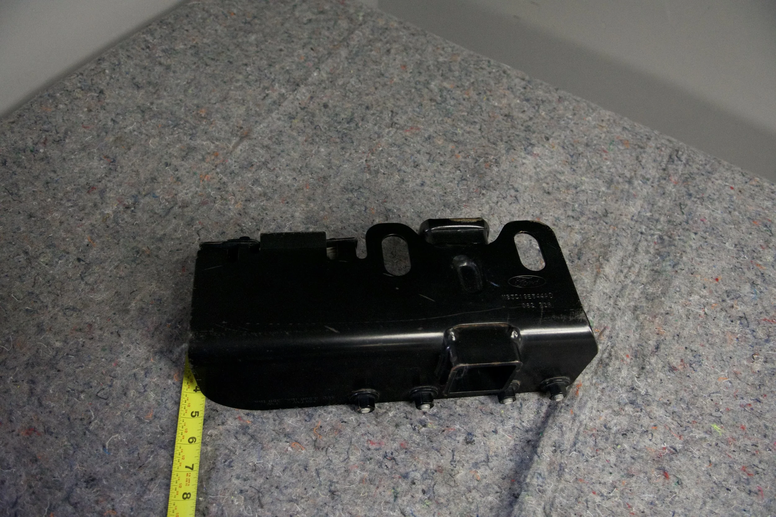 Side view of genuine Ford Bronco hitch, lightly used and rust-free
