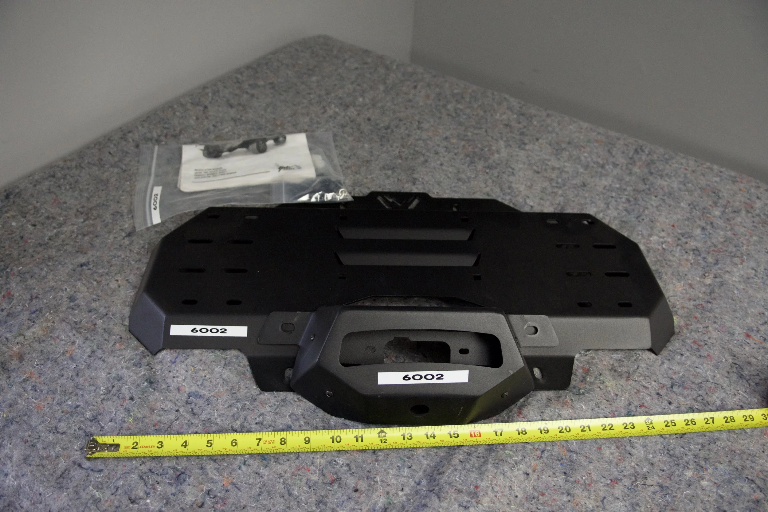 Fab Fours spare tire delete plate for Ford Bronco – full kit view