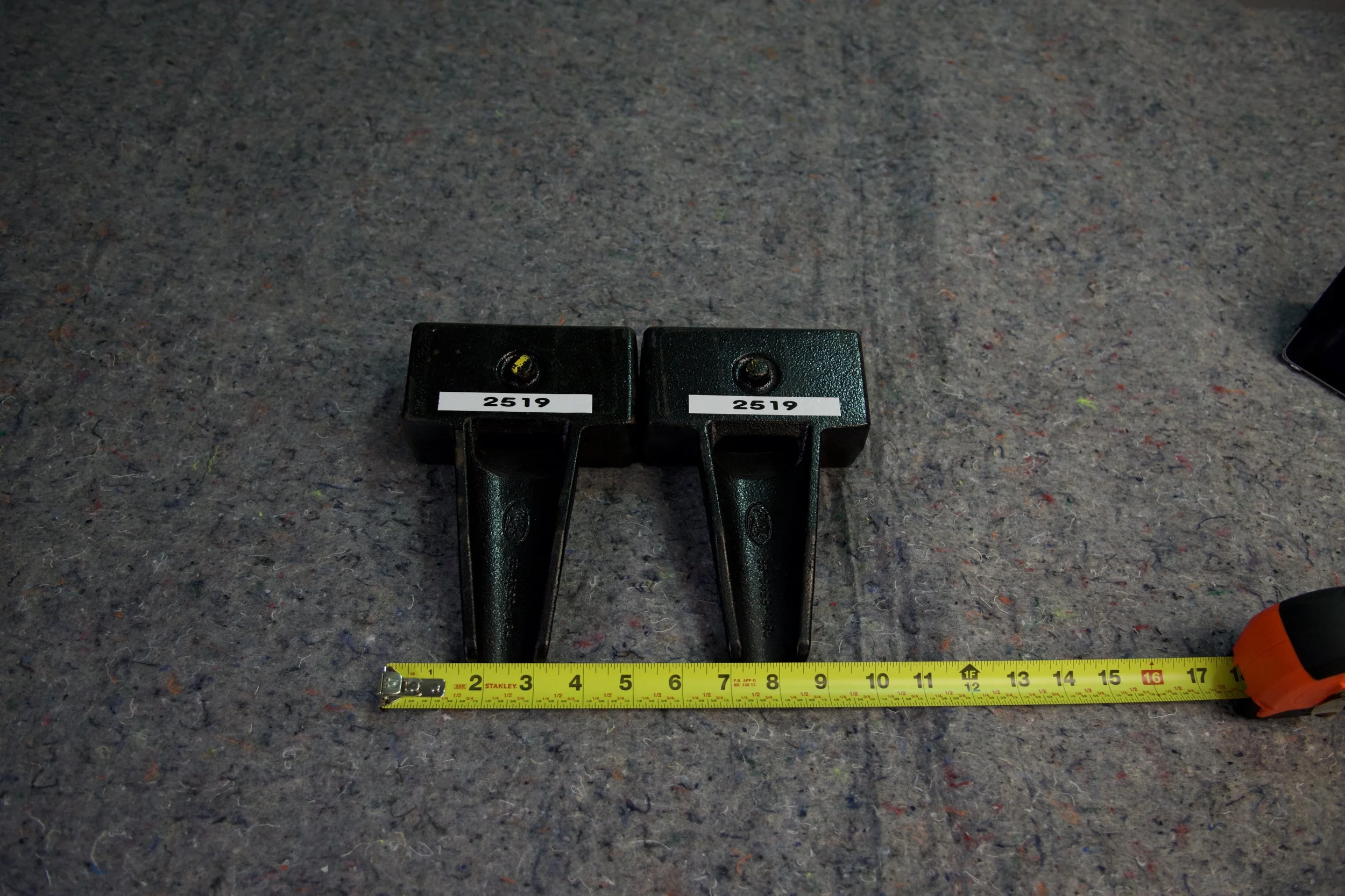 2022 Ford F-350 OEM rear 2-inch lift blocks – take-off suspension parts