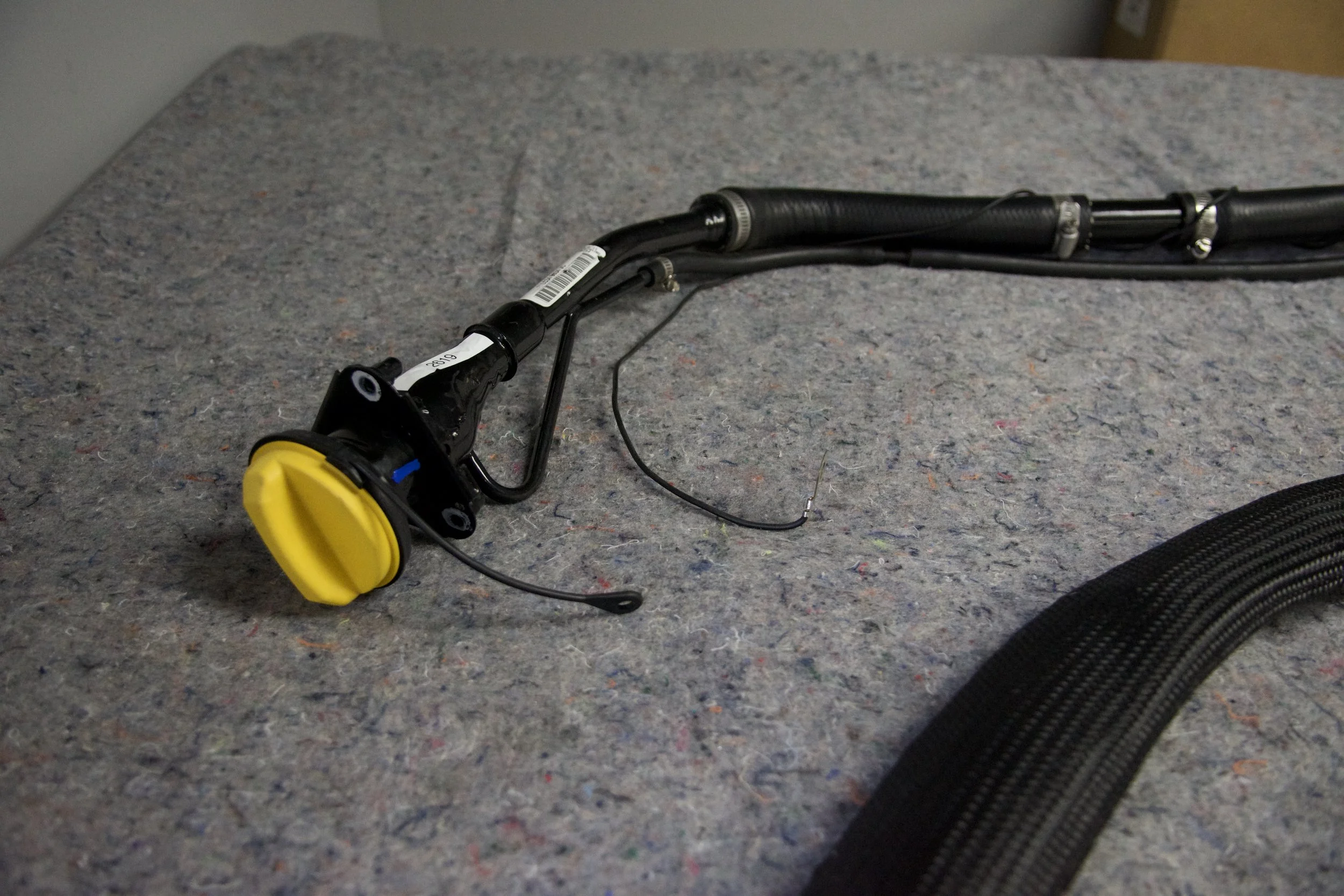 FoMoCo fuel filler neck for Ford Super Duty trucks LC34-9034-JC