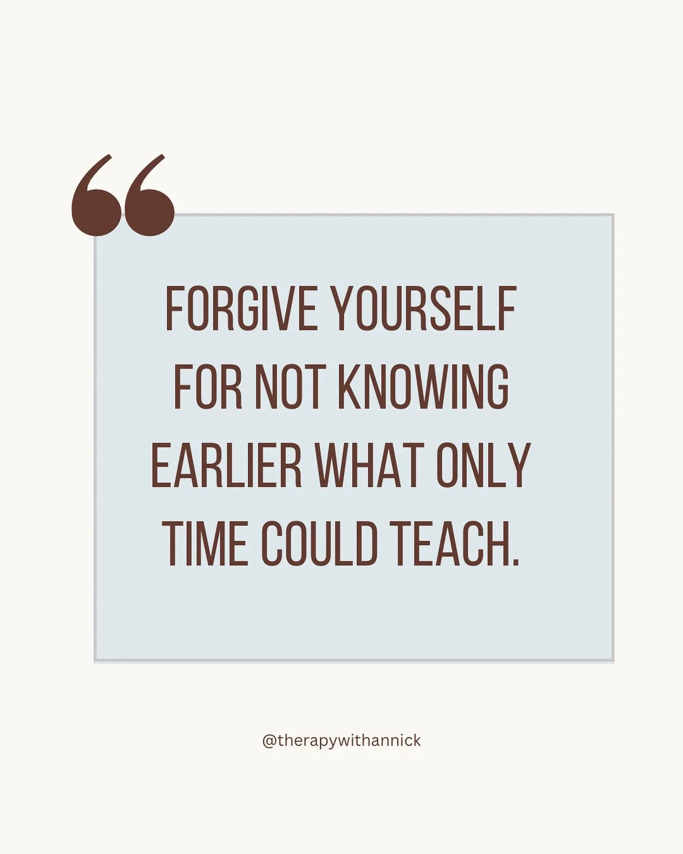 We often carry guilt for the choices we made before we had the wisdom we have now. 

The truth is, growth takes time, and the lessons we learn along the way are part of the journey. Be gentle with yourself. Every step, even the mistakes, has shaped t