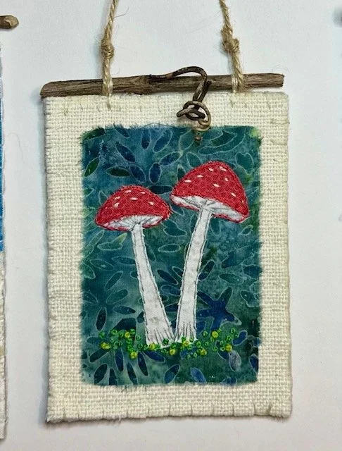Two Mushrooms - 3 1/2 X 5 - $20