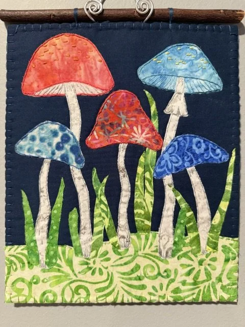 Five Mushrooms - 8 X 9 1/2 - $40 