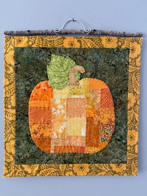 Fall Pumpkin - 12 1/2X12 1/2" - $50