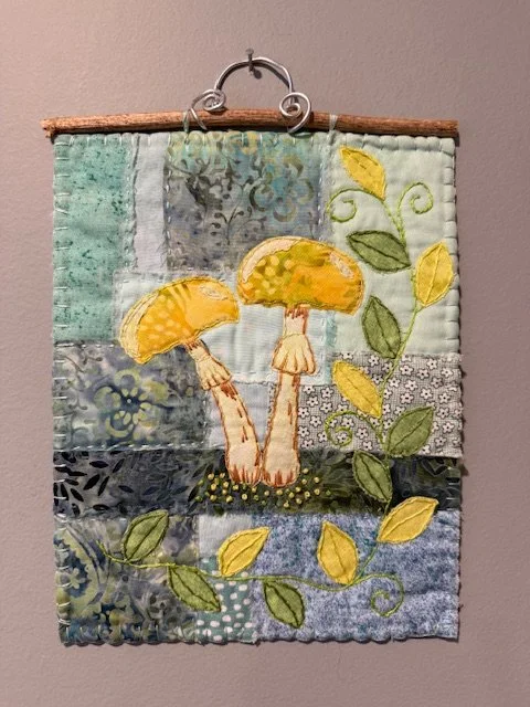 Mushrooms in Spring - 7 1/2 X 9 1/2 - $45