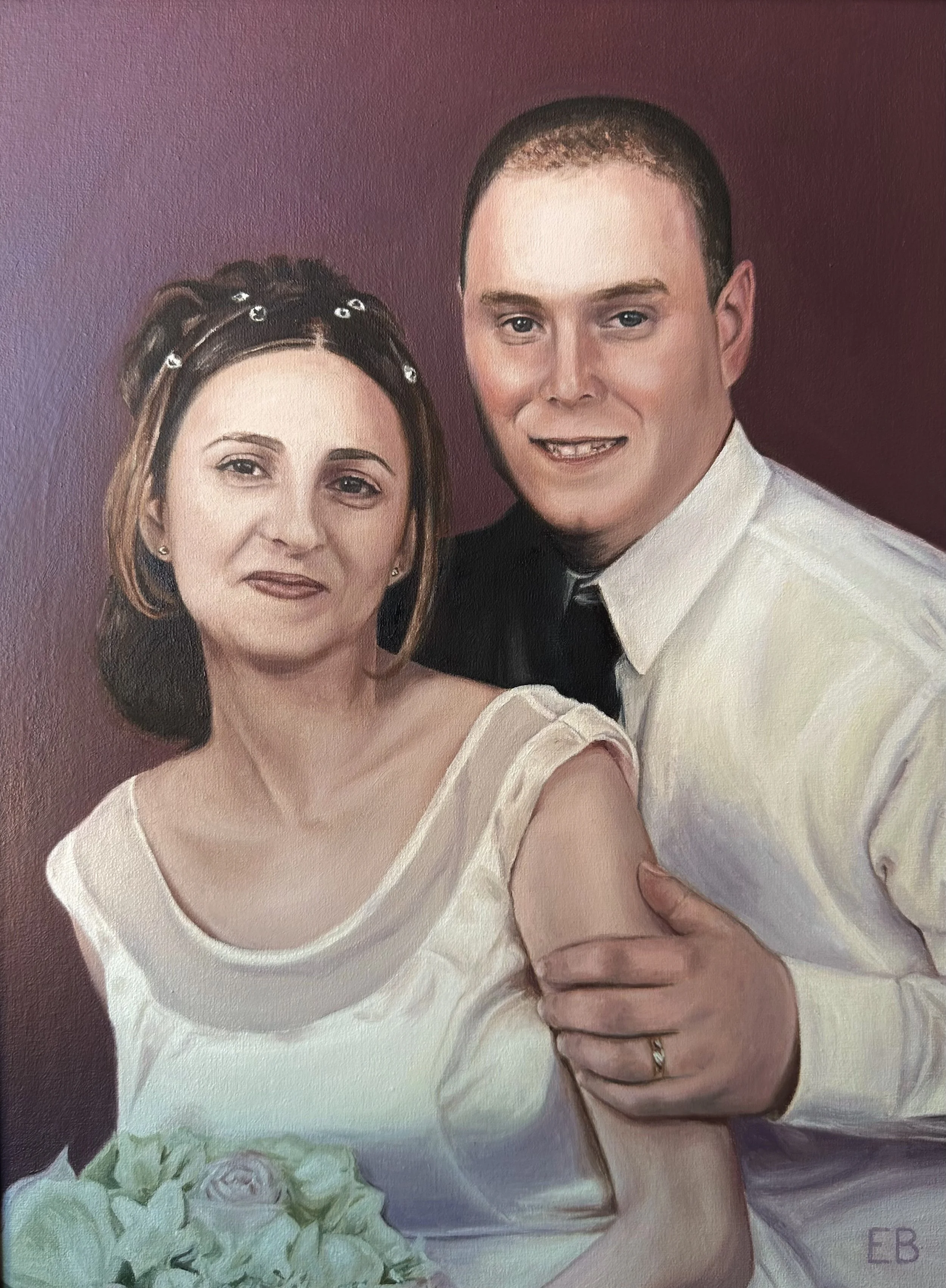 "Marina and Tommy" (2025) - Oil on canvas 