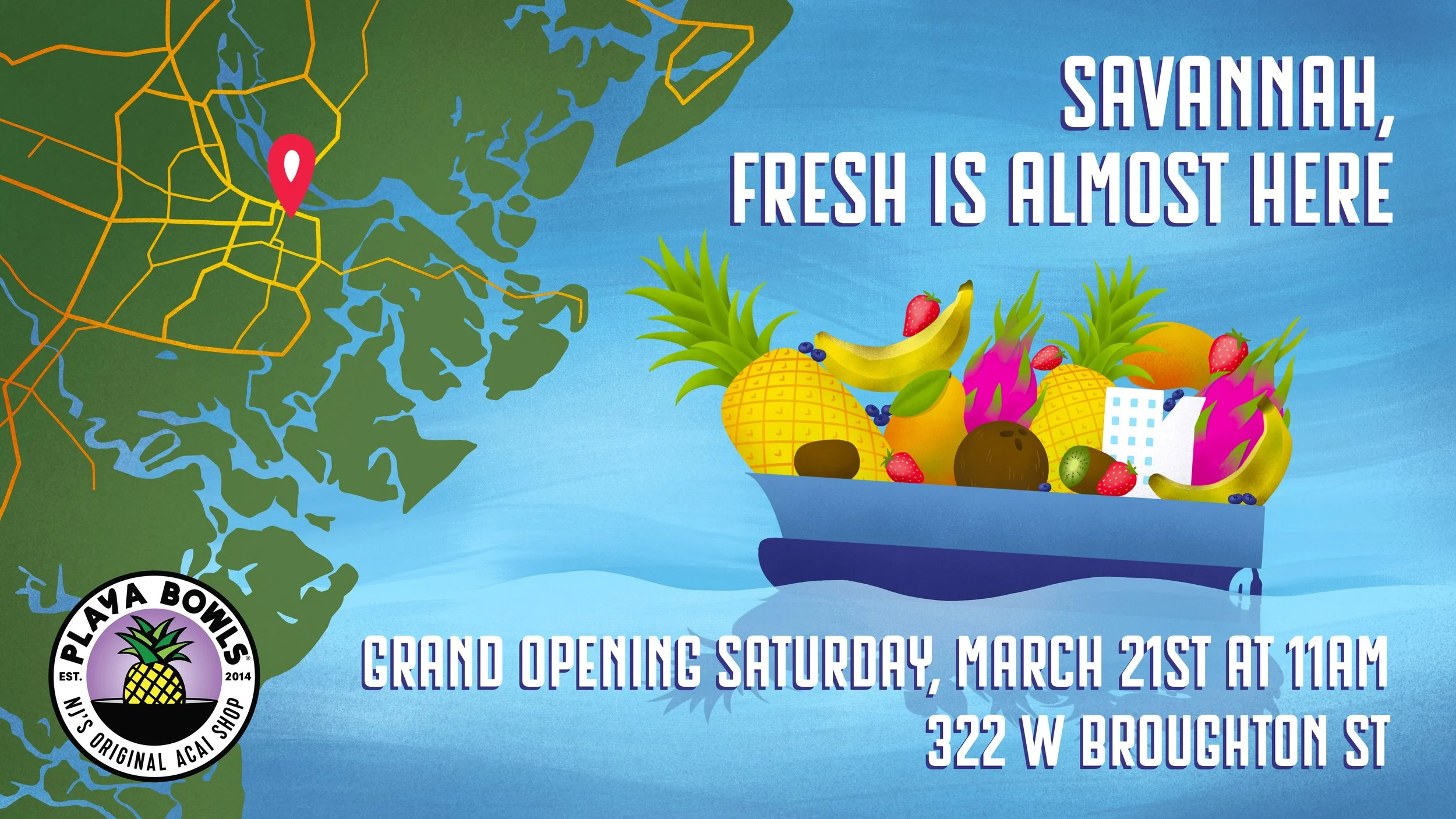 "Mock Playa Bowls Storefront Ad" (2026)