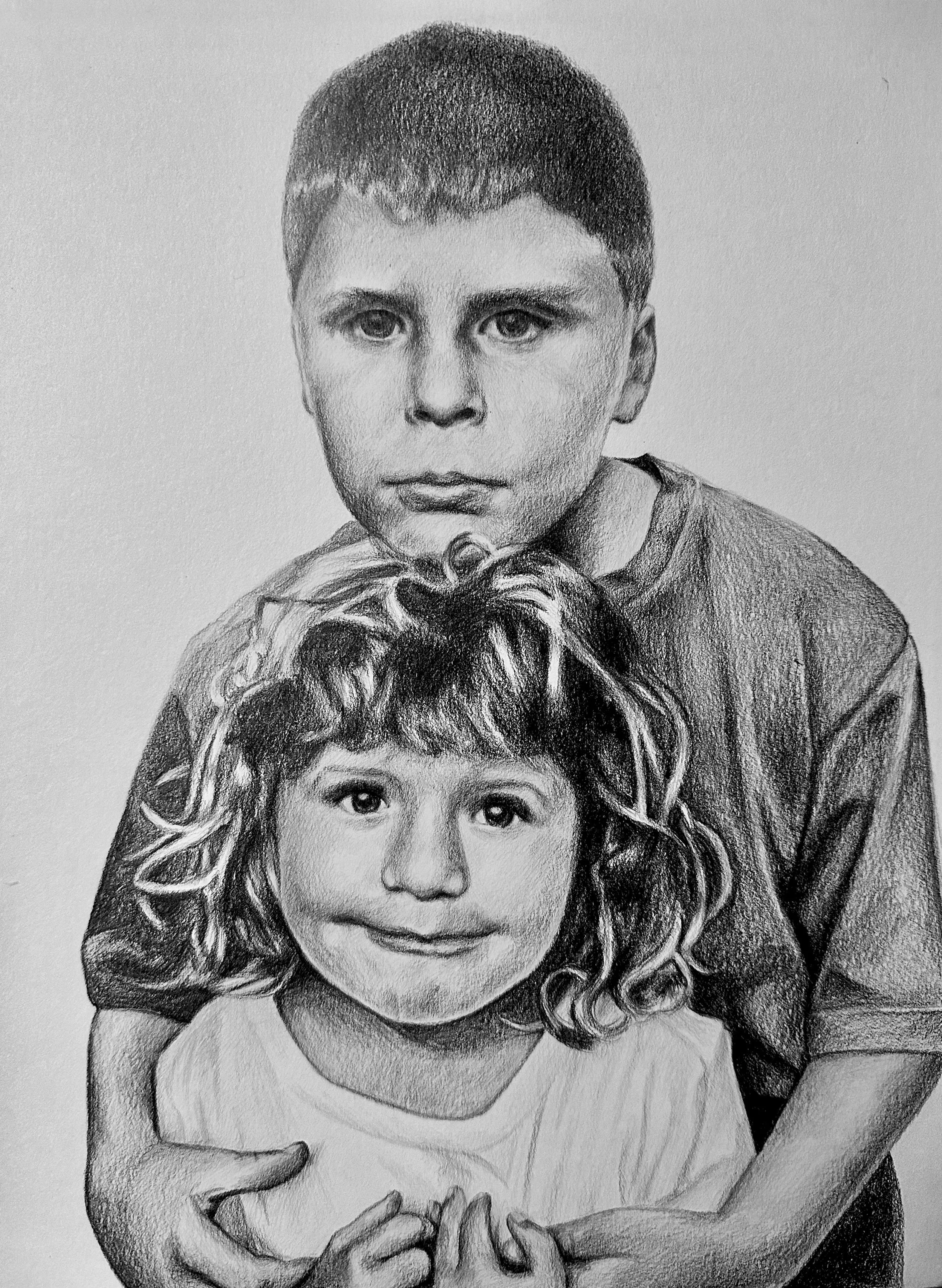 "Eliza & Sammy" (2024) - Graphite