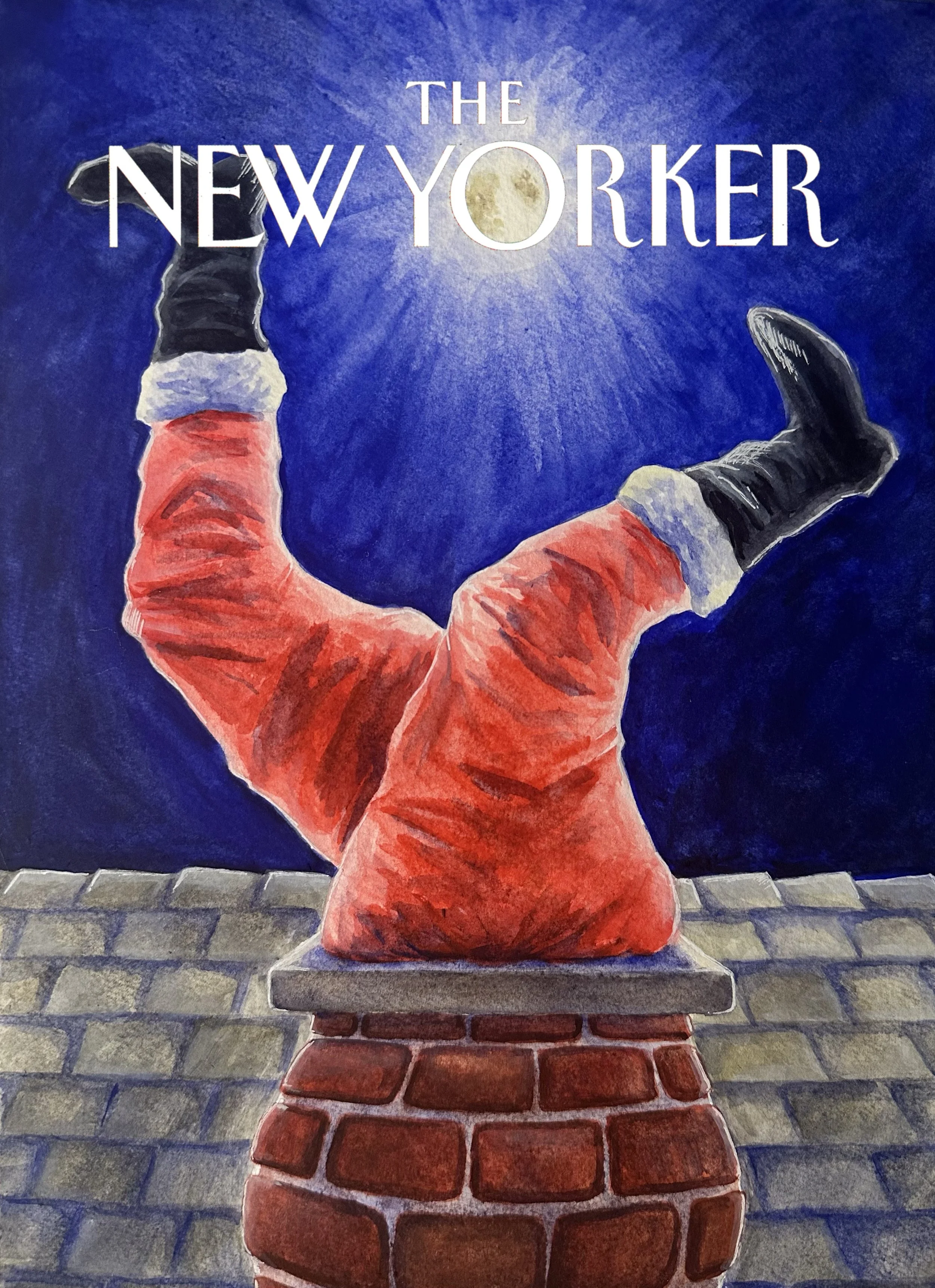 "New Yorker Mock" (2023) - Watercolor