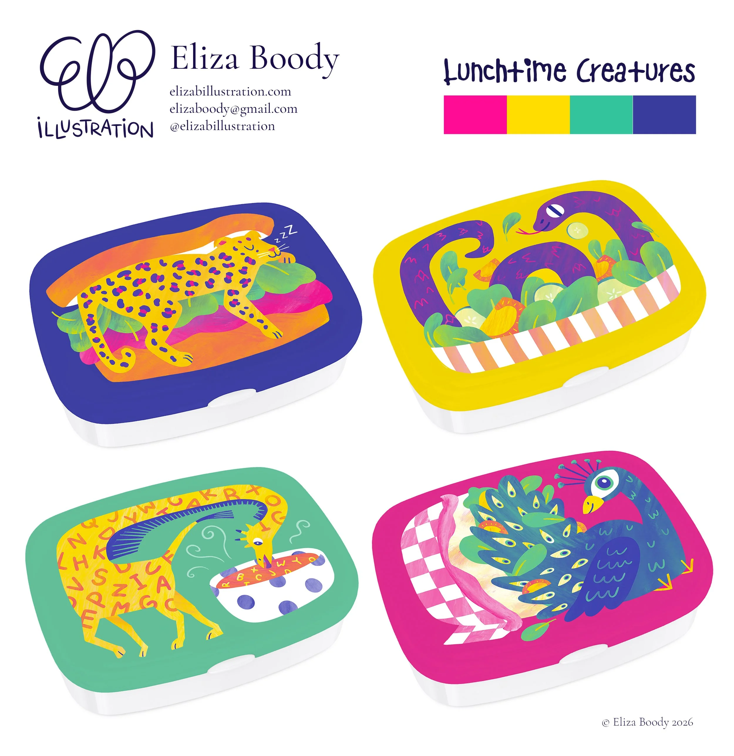 "Lunchtime Creatures" Lunchbox Designs (2026)