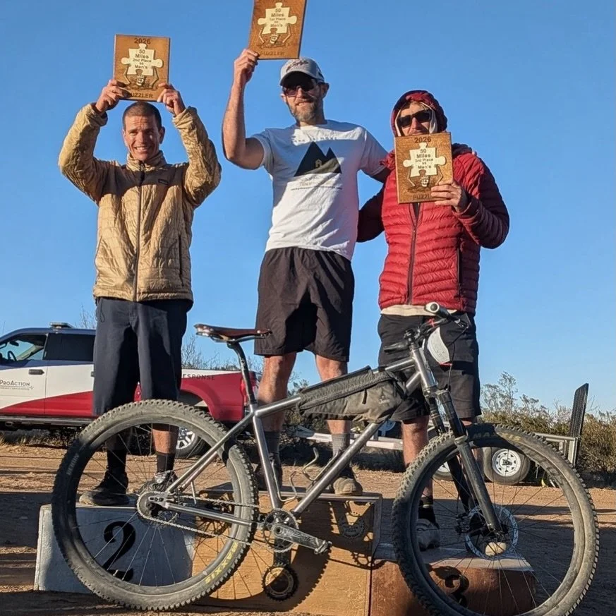 🚨 Sanitas Spotlight!! 🚨 

Help us send a BIG Congratulations to on of our Sanitas riders Greg! 

After a hard fought day in the saddle, he took the top step at the @elpasopuzzler in the 50ml Single Speed category last weekend!! 

With his season of