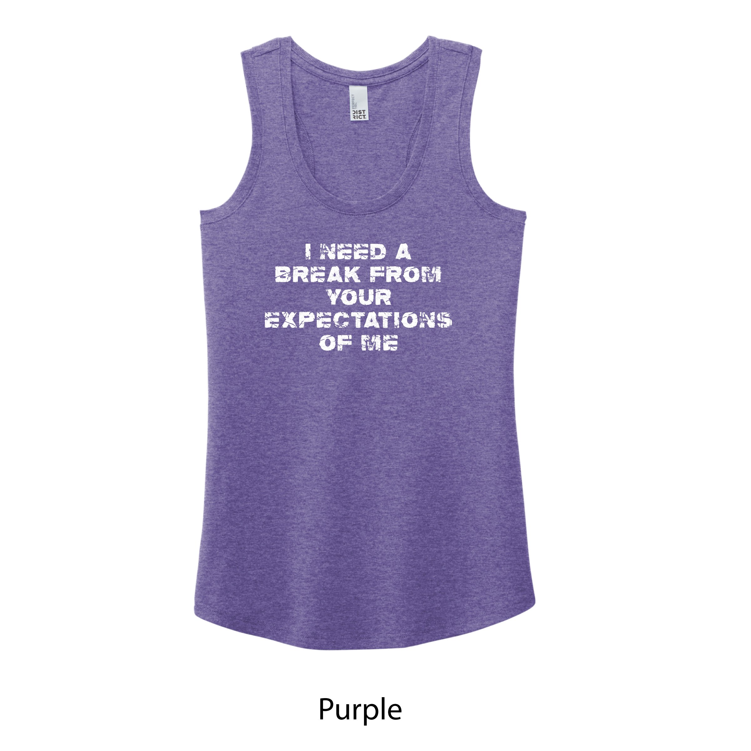 I Need a Break Wide Racerback Tank