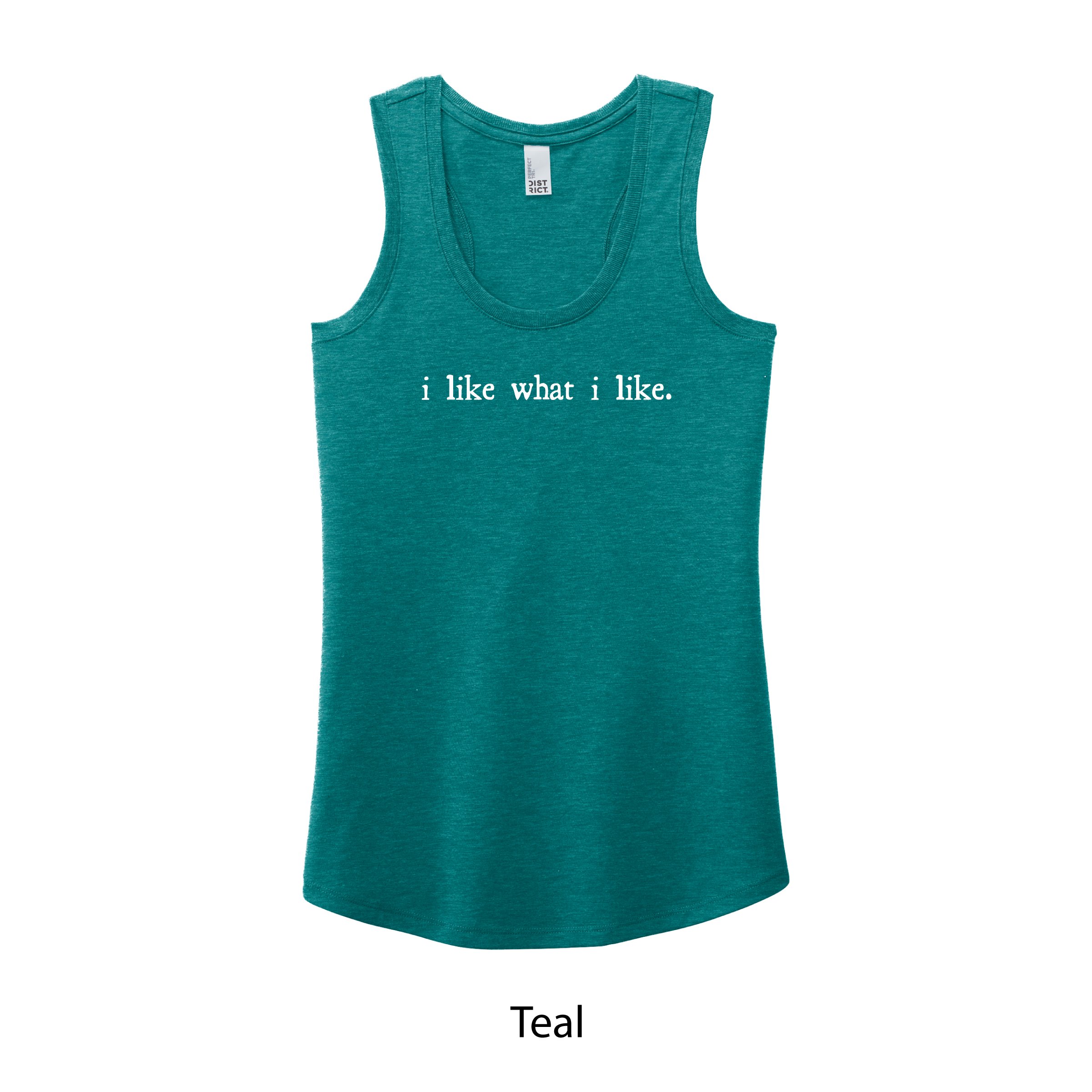 i like what i like Wide Racerback Tank