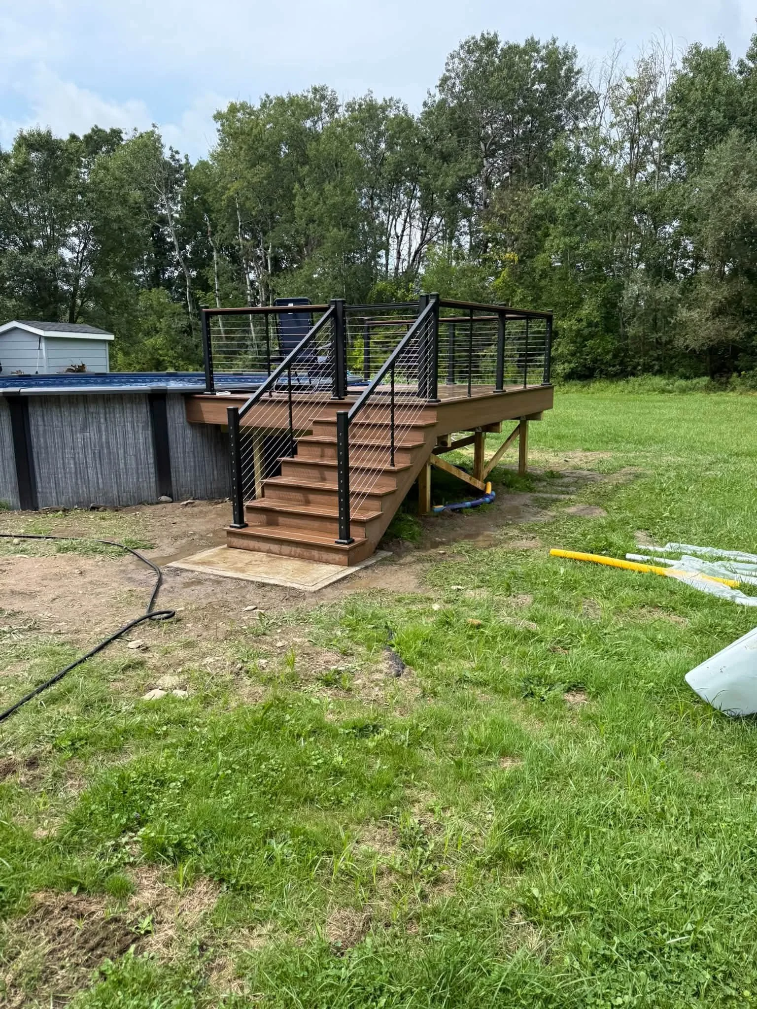 New pool deck