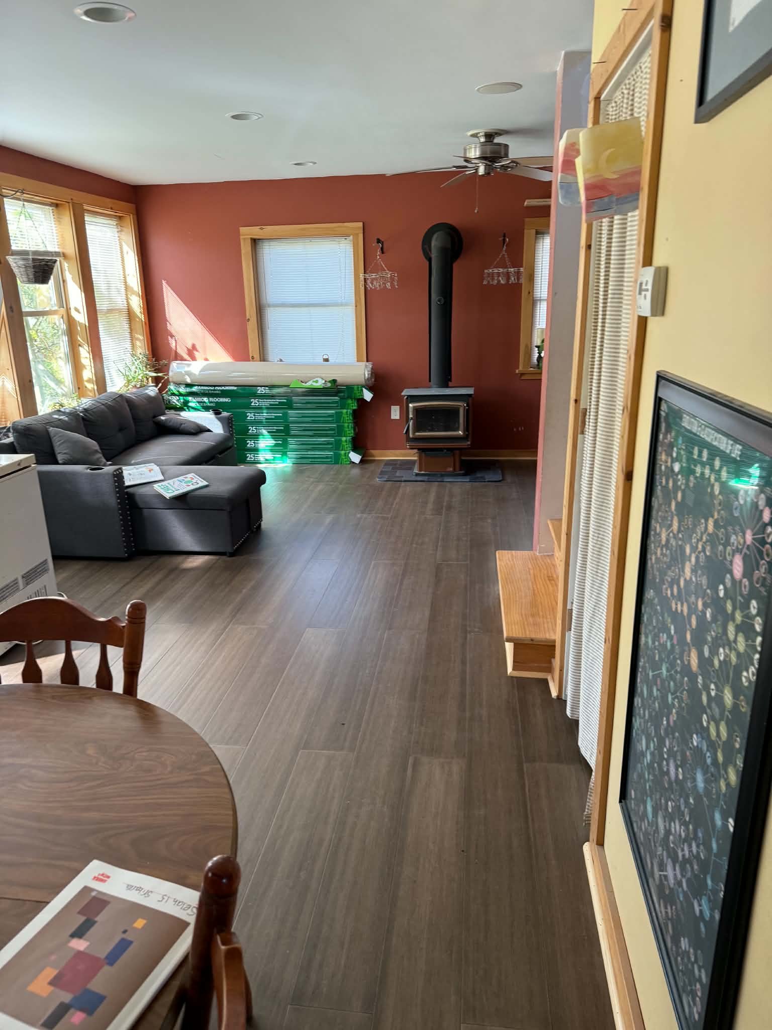 Bamboo flooring install
