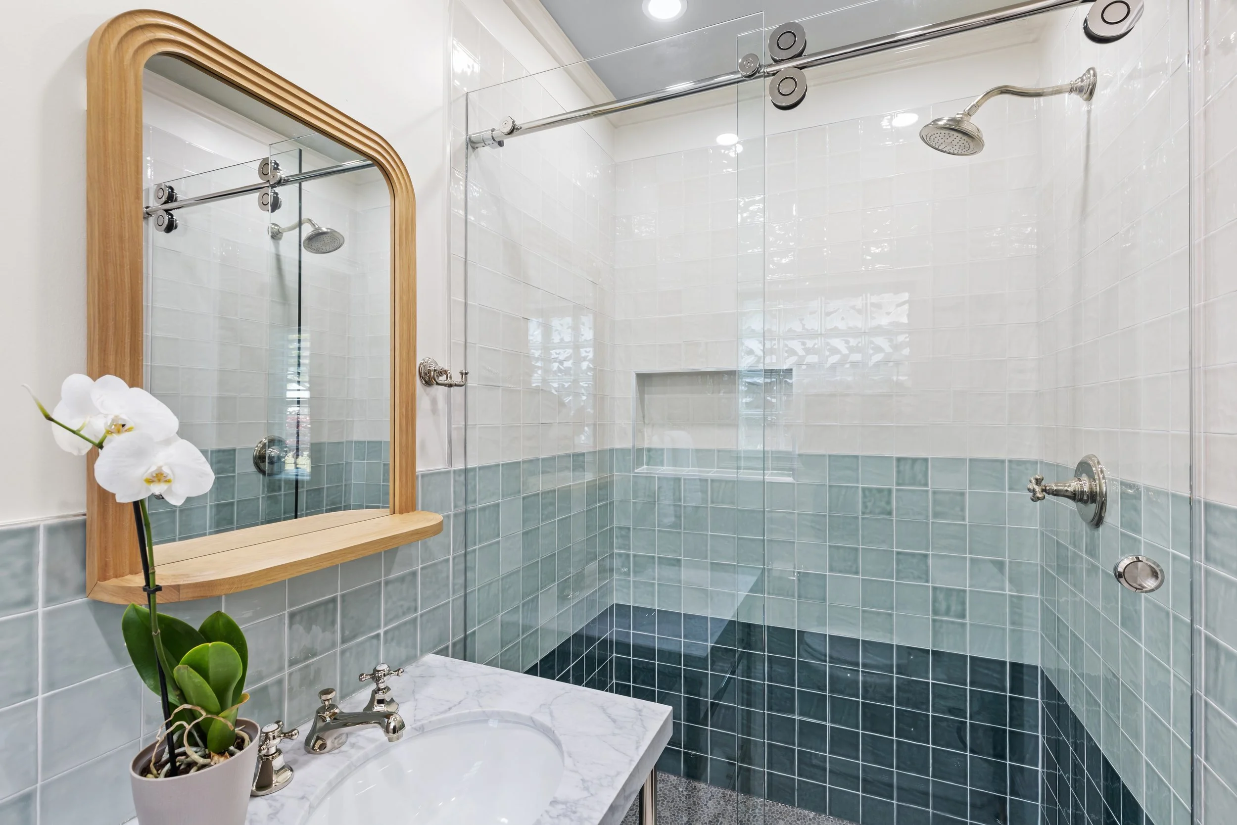 Bold & Serene: Two Atlanta Bath Transformations