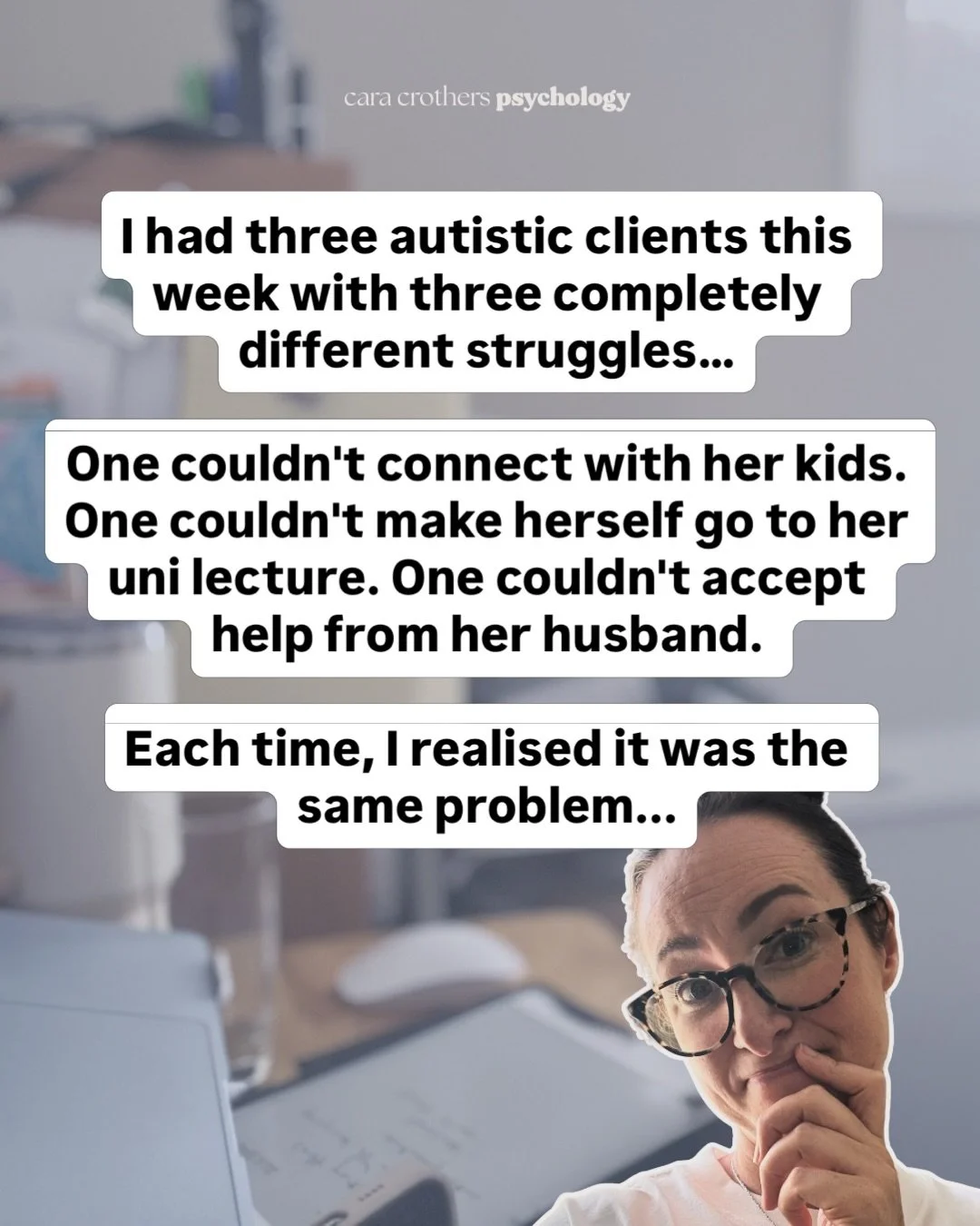 Three clients. Three completely different struggles. One explanation nobody had given them.

If you&rsquo;ve ever felt disconnected, avoidant, or like you just couldn&rsquo;t do the thing &mdash; this might be the most important thing you read today.