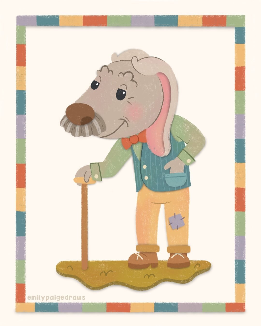 peachtober day 30 - whisker✨
#peachtober25 #peachtober25whisker 

we&rsquo;ve got a new friend today! everybody meet&hellip;**drumroll please**&hellip;lester!🥳

(named after lester the doorman from only murders in the building🤣)

also not me almost