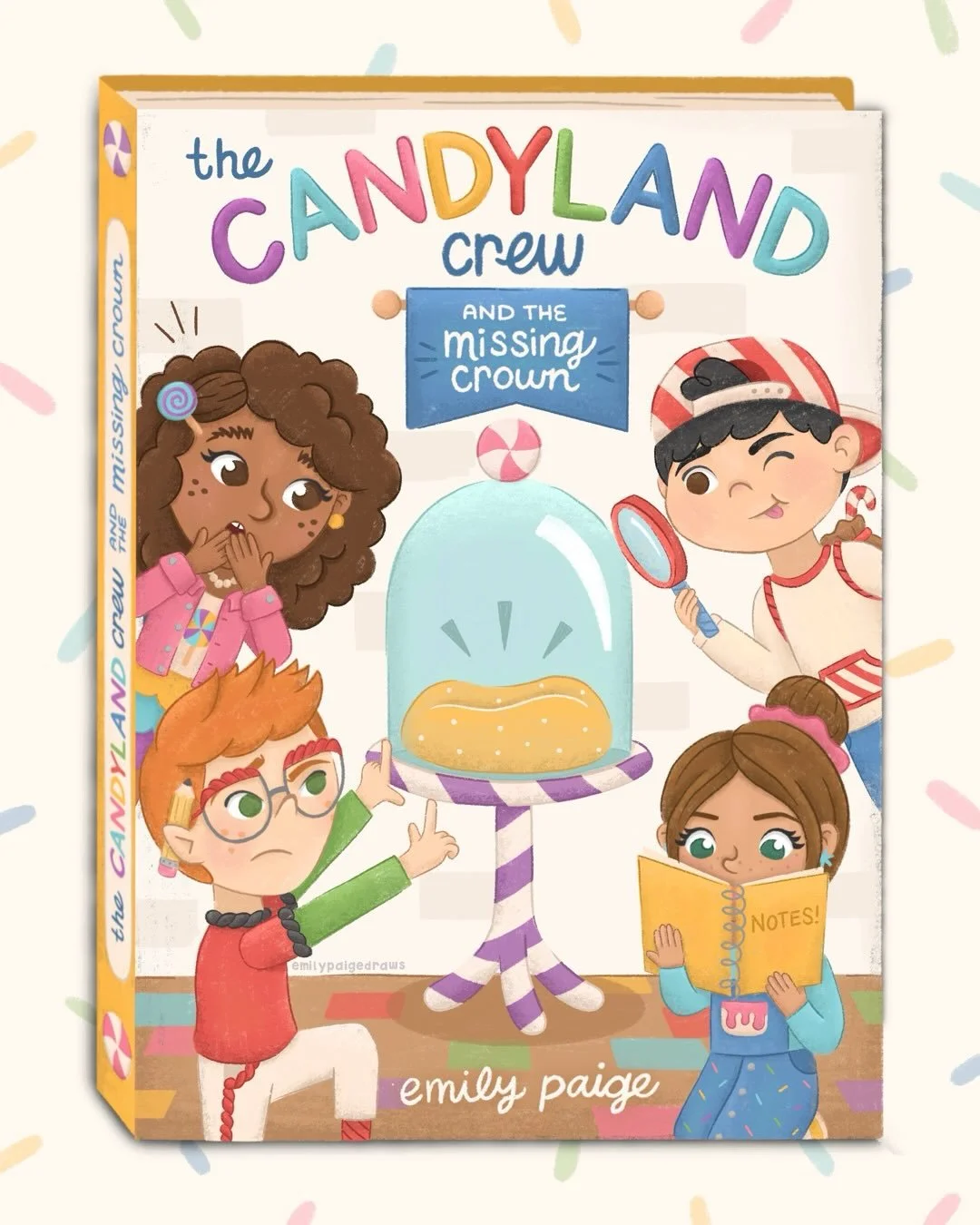 everyone meet the candyland crew! 🍭

this is a personal project for my portfolio focusing on character design and chapter book illustration!

swipe to meet the four members of the crew who work together to solve mysteries in candyland, each inspired