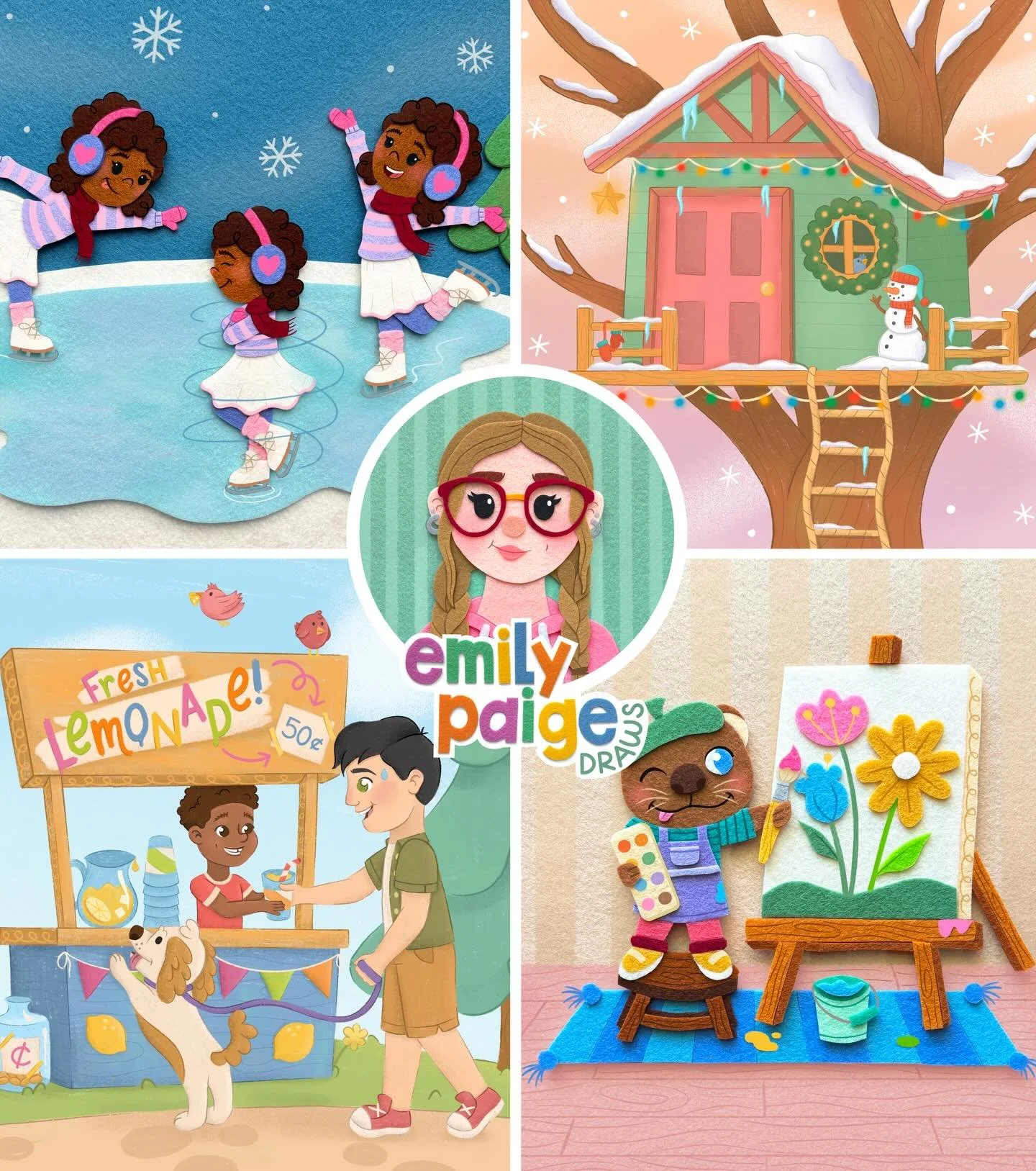 Happy #portfolioday !✨

I&rsquo;m Emily, a digital &amp; felt artist creating illustrations that convey feelings of comfort and joy to young readers.

I&rsquo;m open to picture &amp; board books. I also have a soft spot for middle grade chapter books