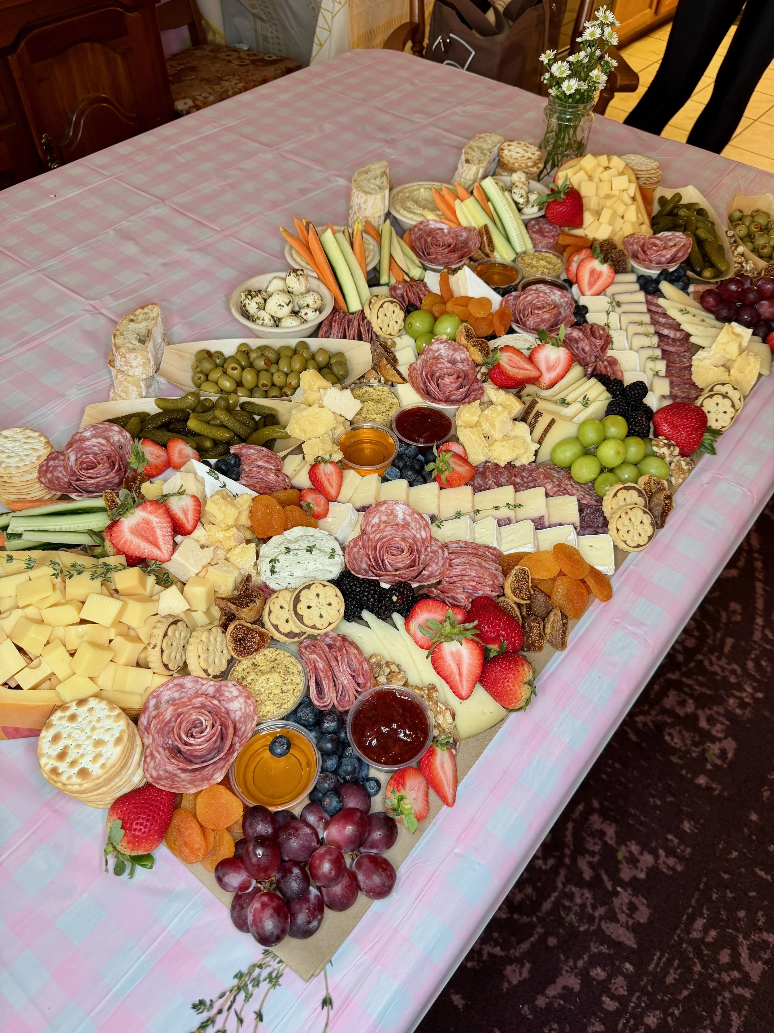 Seasonal grazing display designed for entertaining in St. Johns County, Florida.