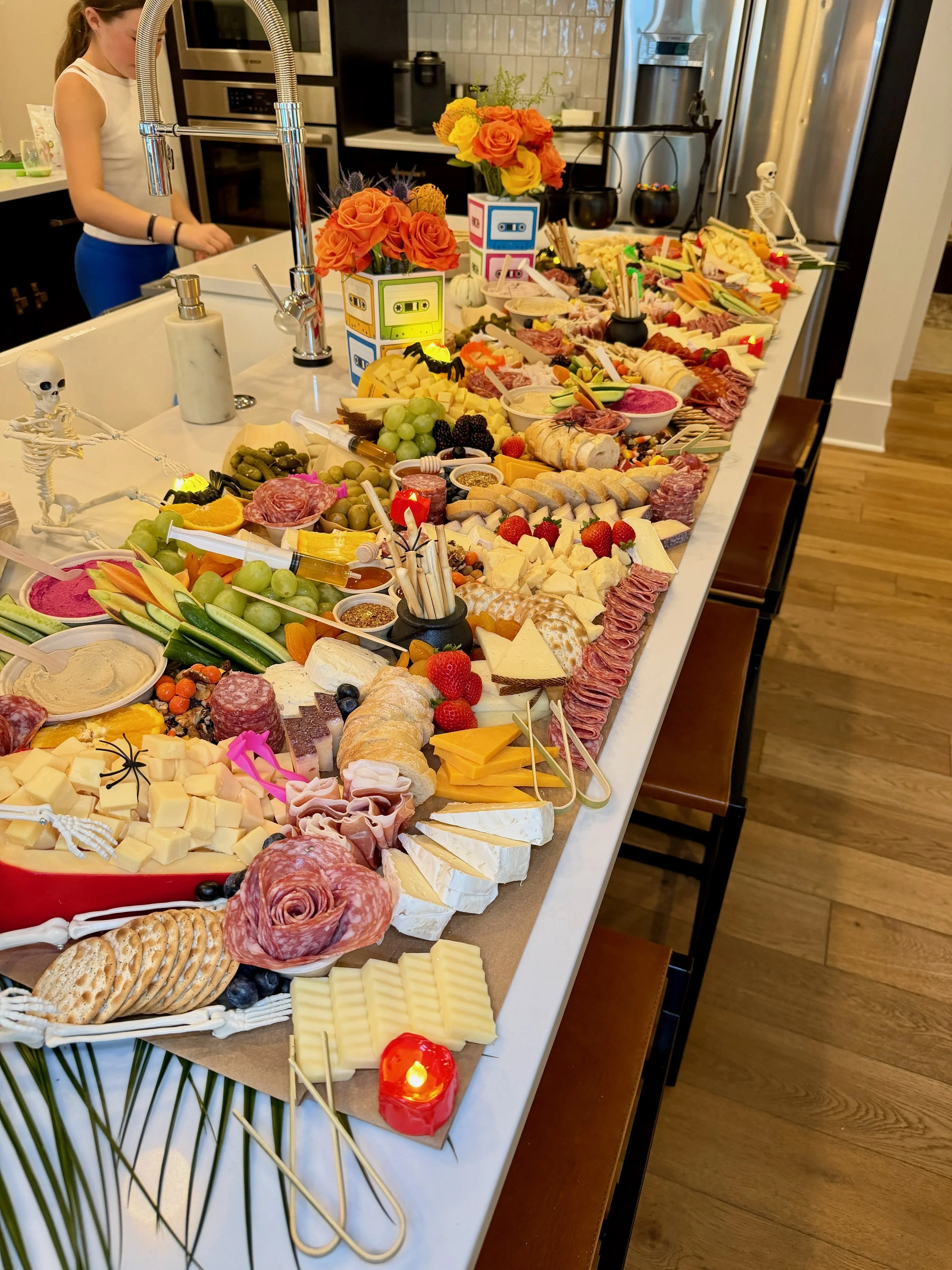 Artisan charcuterie display prepared for a gathering in Julington Creek, Florida.