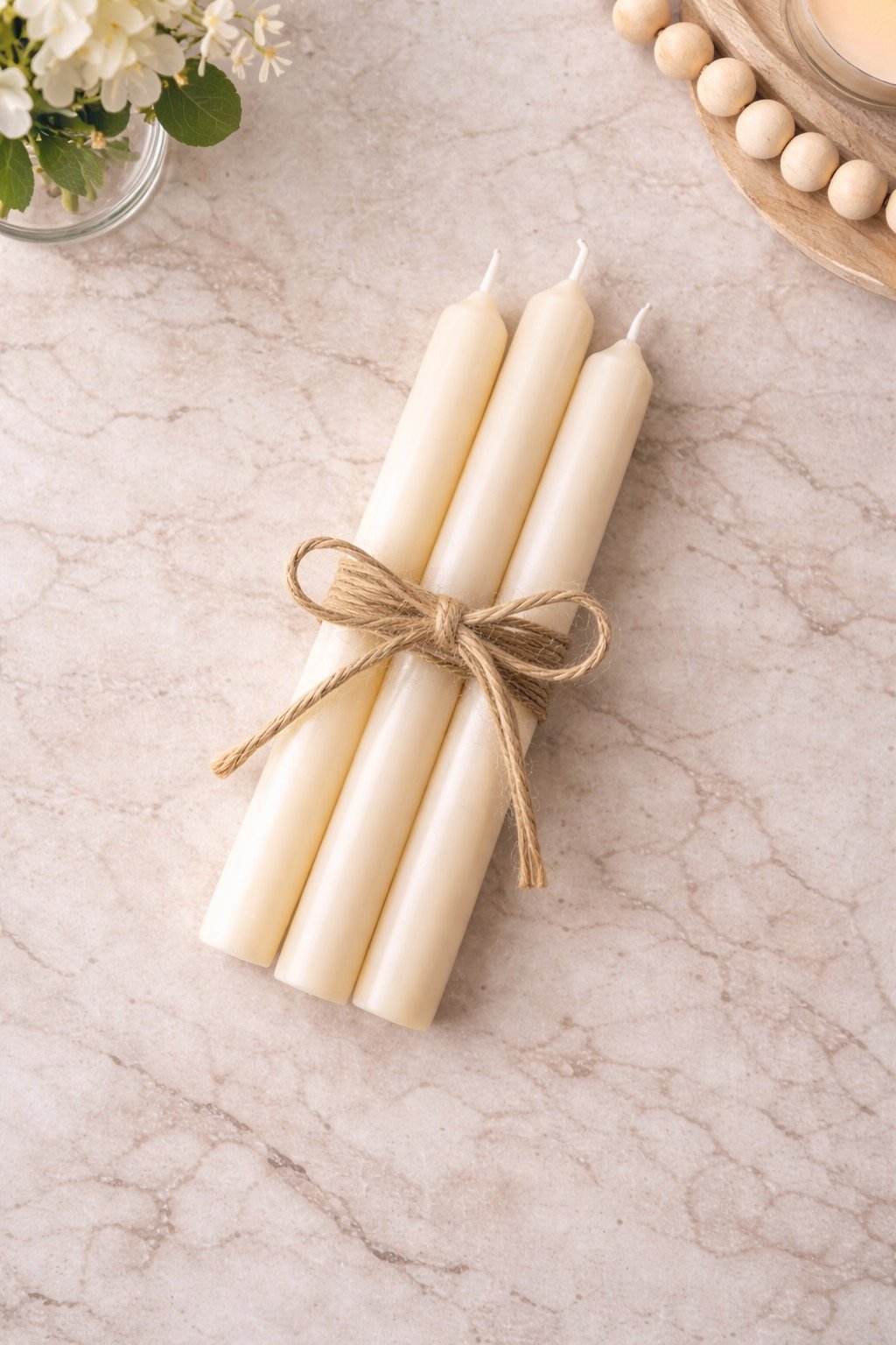 Ivory Smooth Taper Candles_1_Black Fig Co.jpeg